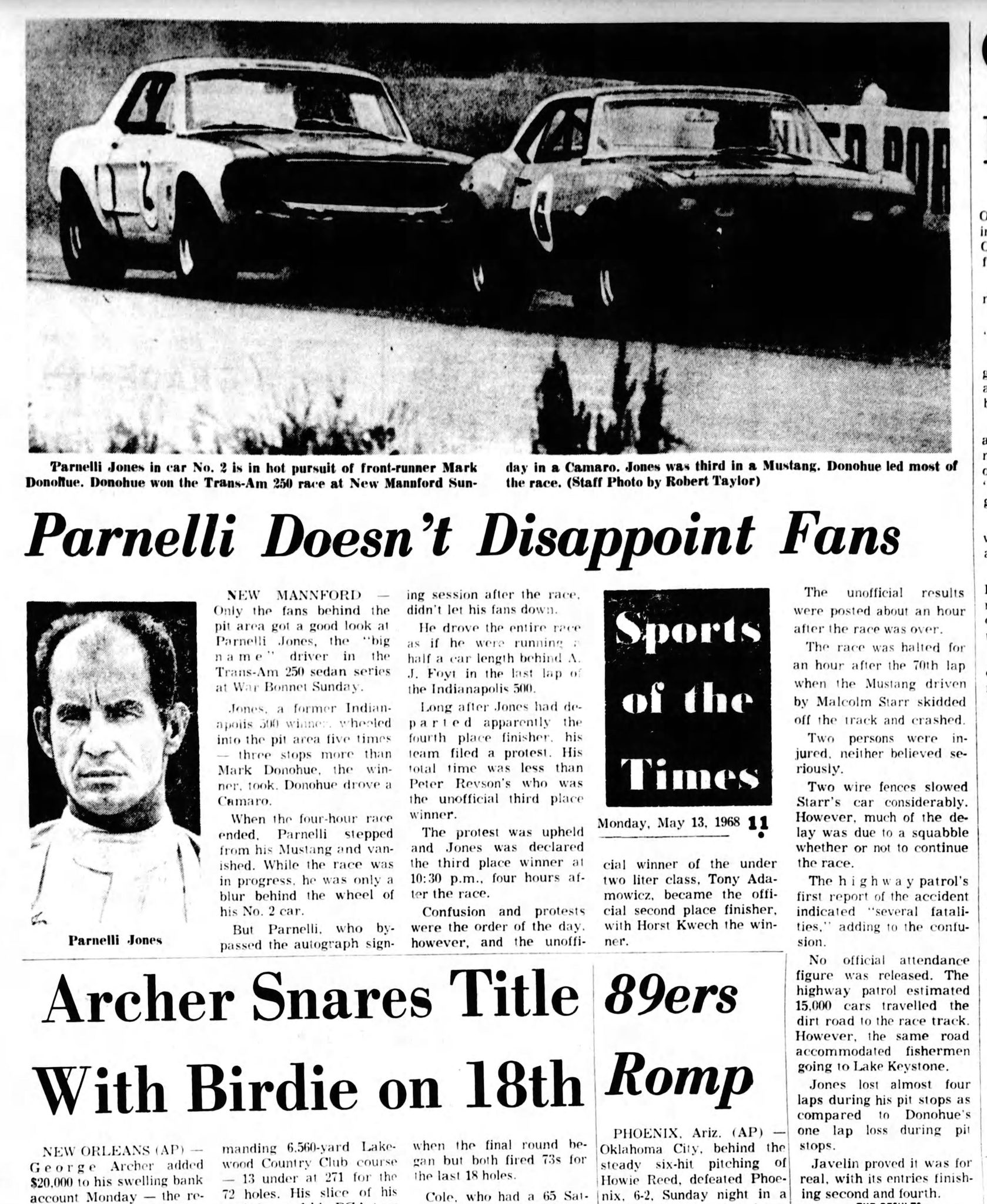 Mannford Museum - ON THIS DAY - In 1968, the largest race...