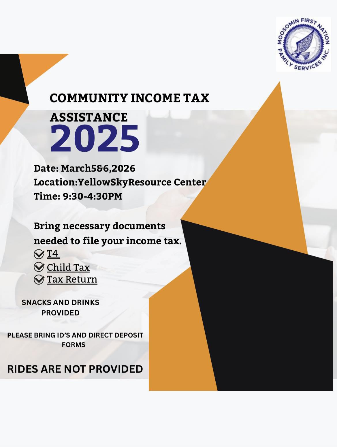 Community Income Tax... - Moosomin First Nation Bulletin | Facebook