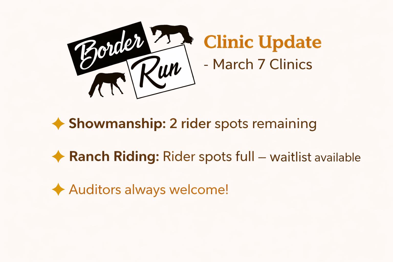 Border - 🚨 𝐂𝐥𝐢𝐧𝐢𝐜 𝐔𝐩𝐝𝐚𝐭𝐞 – 𝐌𝐚𝐫𝐜𝐡 𝟕, 𝟐𝟎𝟐𝟔 🚨 Our FREE Border Run Clinic ...