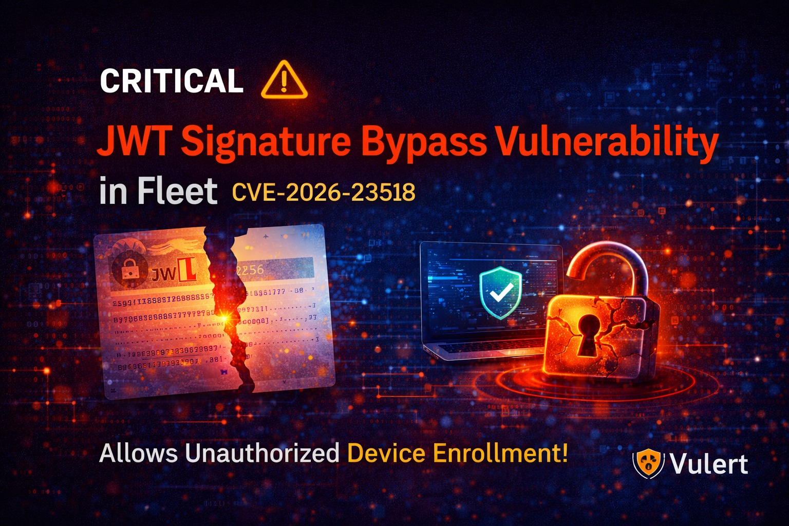 Vulert - 🚨 CRITICAL JWT Signature Bypass Flaw Exposes Fleet to ...