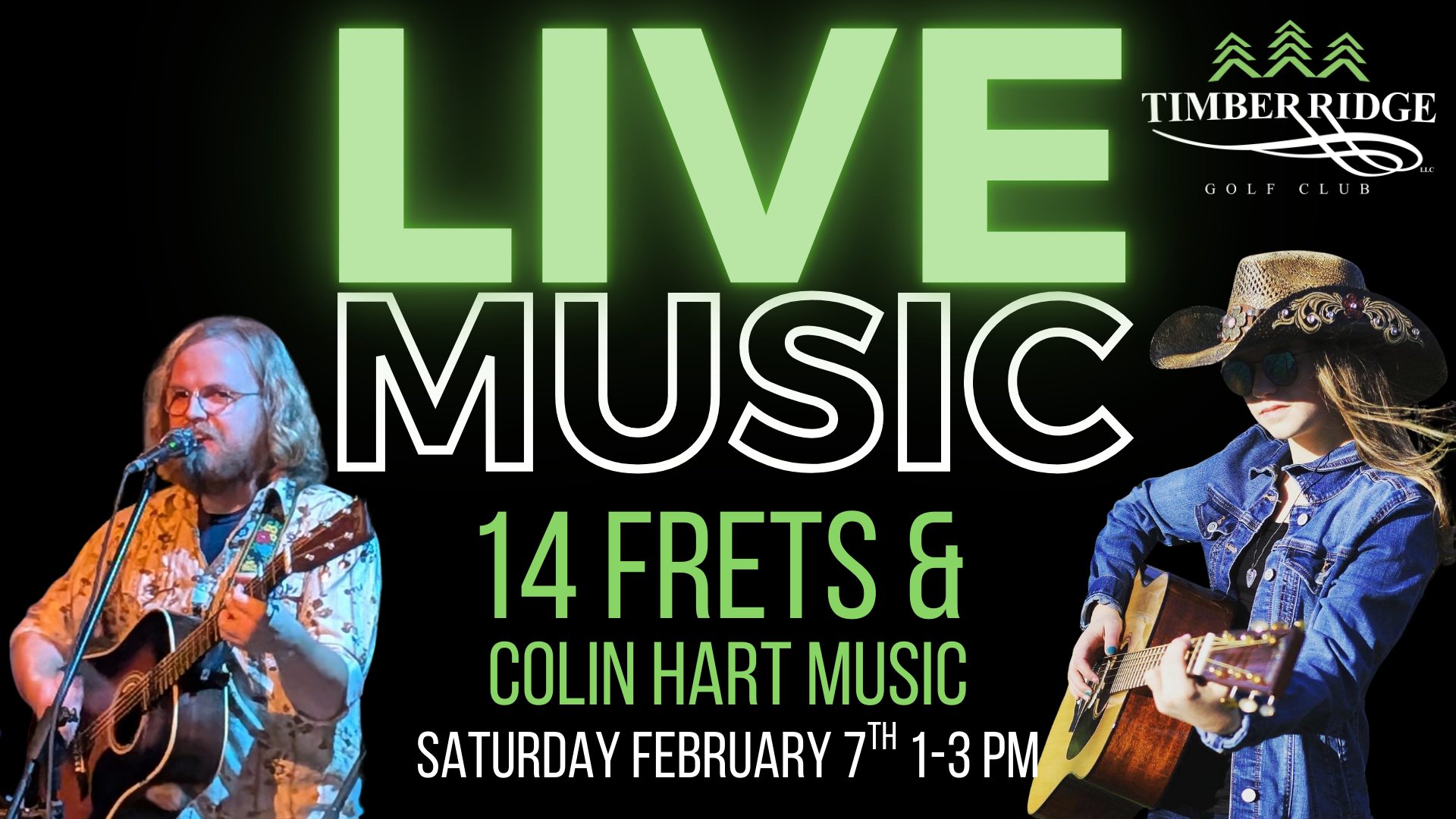 Saturday Music @ Timber Ridge: 14 Frets & Colin Hart