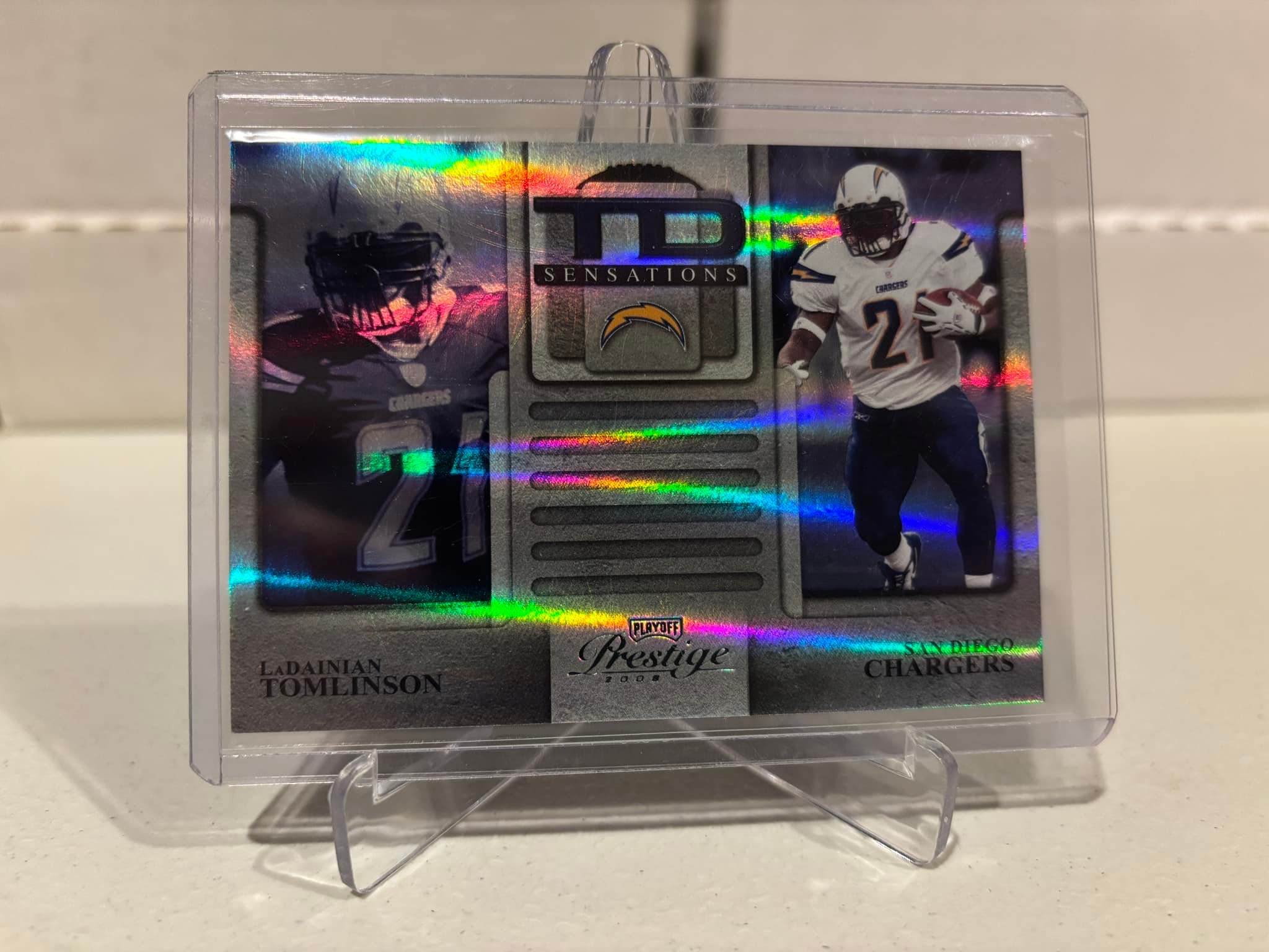 Thoughts on 2008 Playoff Prestige TD Sensations Holofoil #TS-12