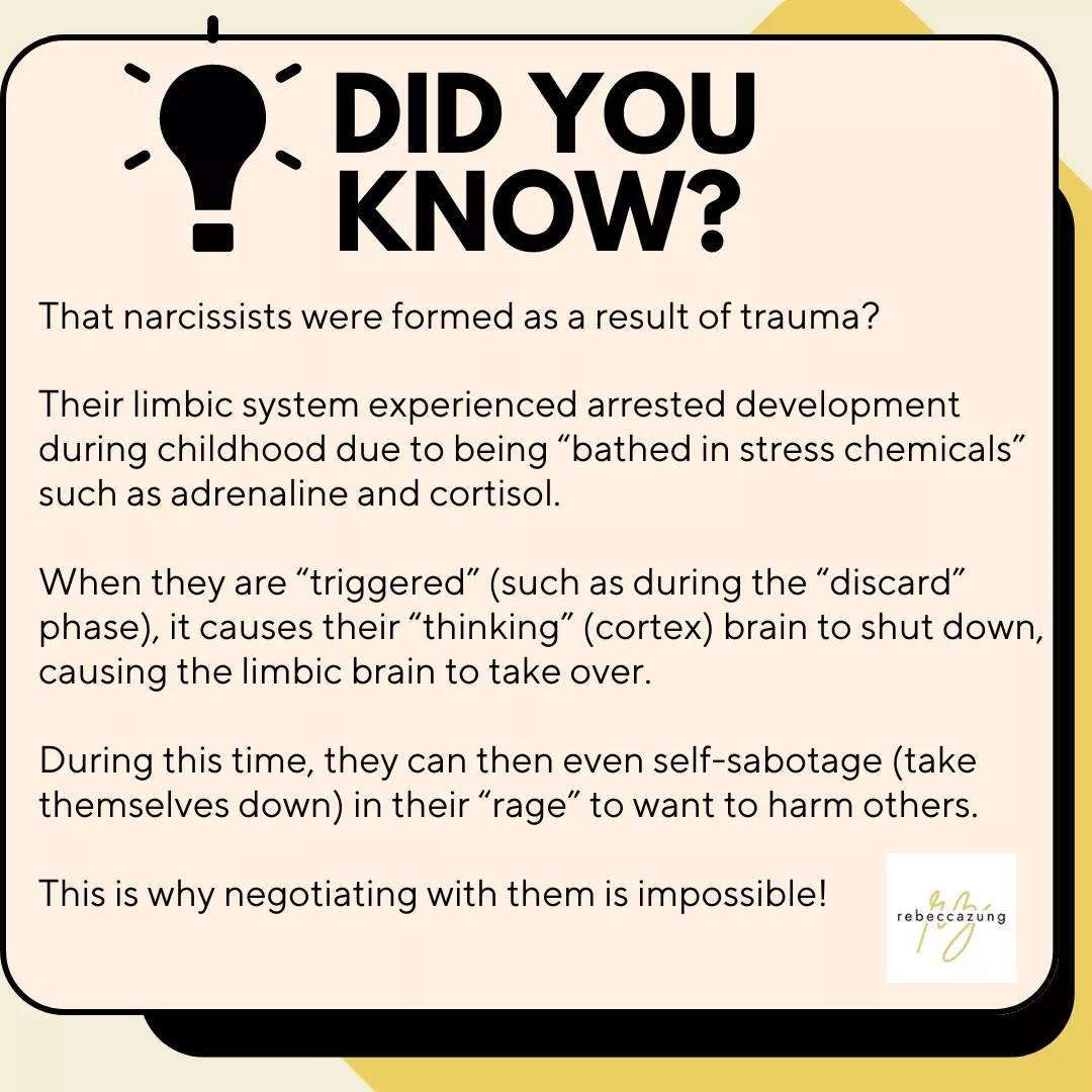 Rebecca - 🧠💥 Did you know that the origins of narcissism are often ...