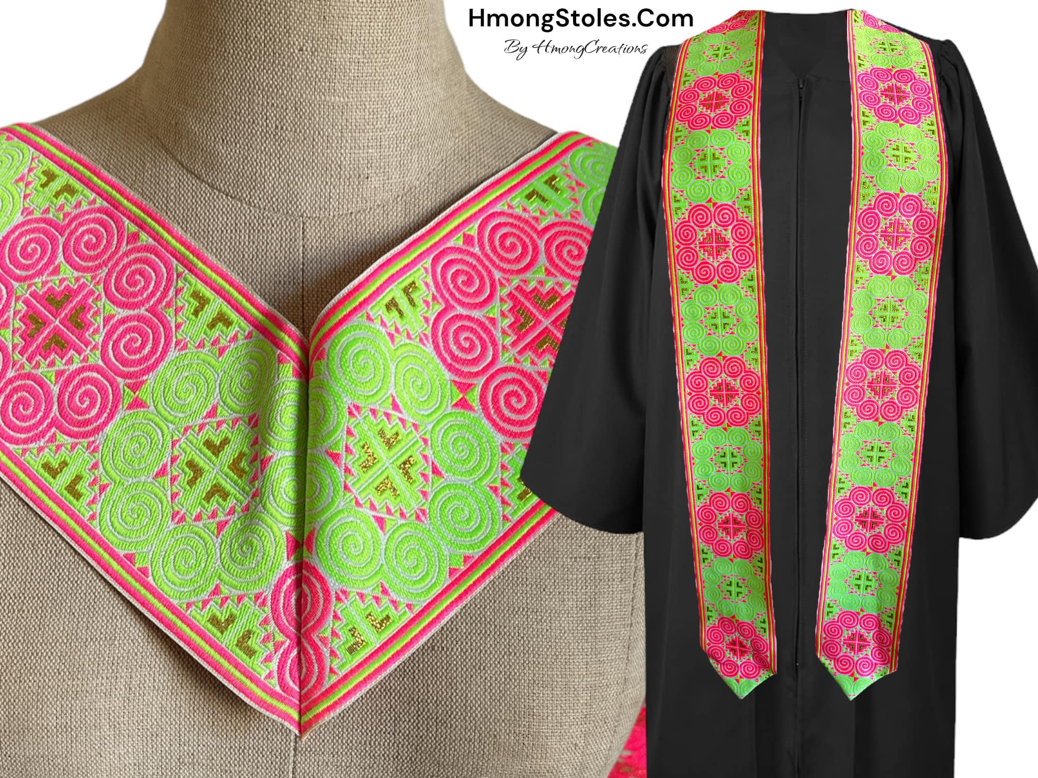 Hmong Graduation Stoles by Hmong Creations