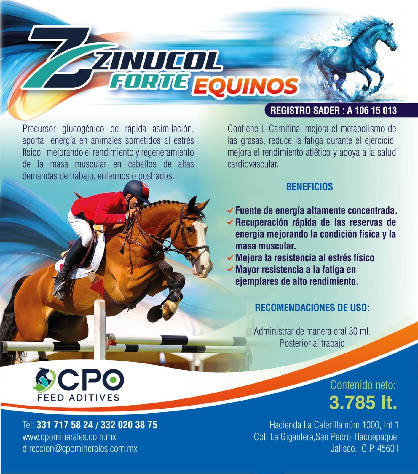l carnitina en caballos ZINUCOL FORTE EQUINOS Precursor glucogénico de rápida asimilación con L- que mejora el metabolismo y apoya a la salud cardiovascular. Administra a tu caballo de manera oral 30 ml posteriores al trabajo ABIB Eye Patch Guide: Size:10 BARS (4 OZ EA) Price_D_RM1000 to RM2000