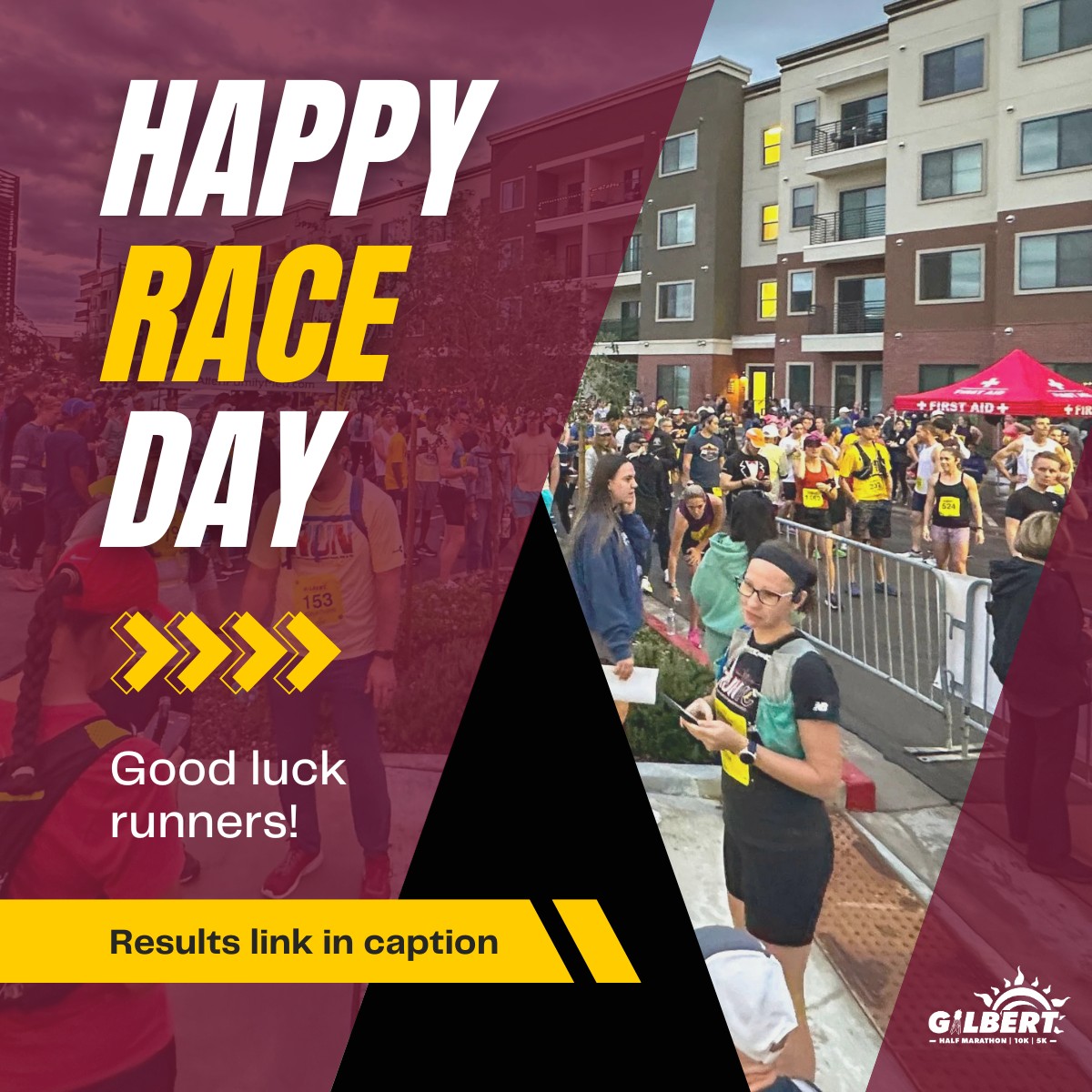 Happy Race Day! 🏃‍♀️🏃‍♂️🎉 The... - Gilbert Half Marathon | Facebook