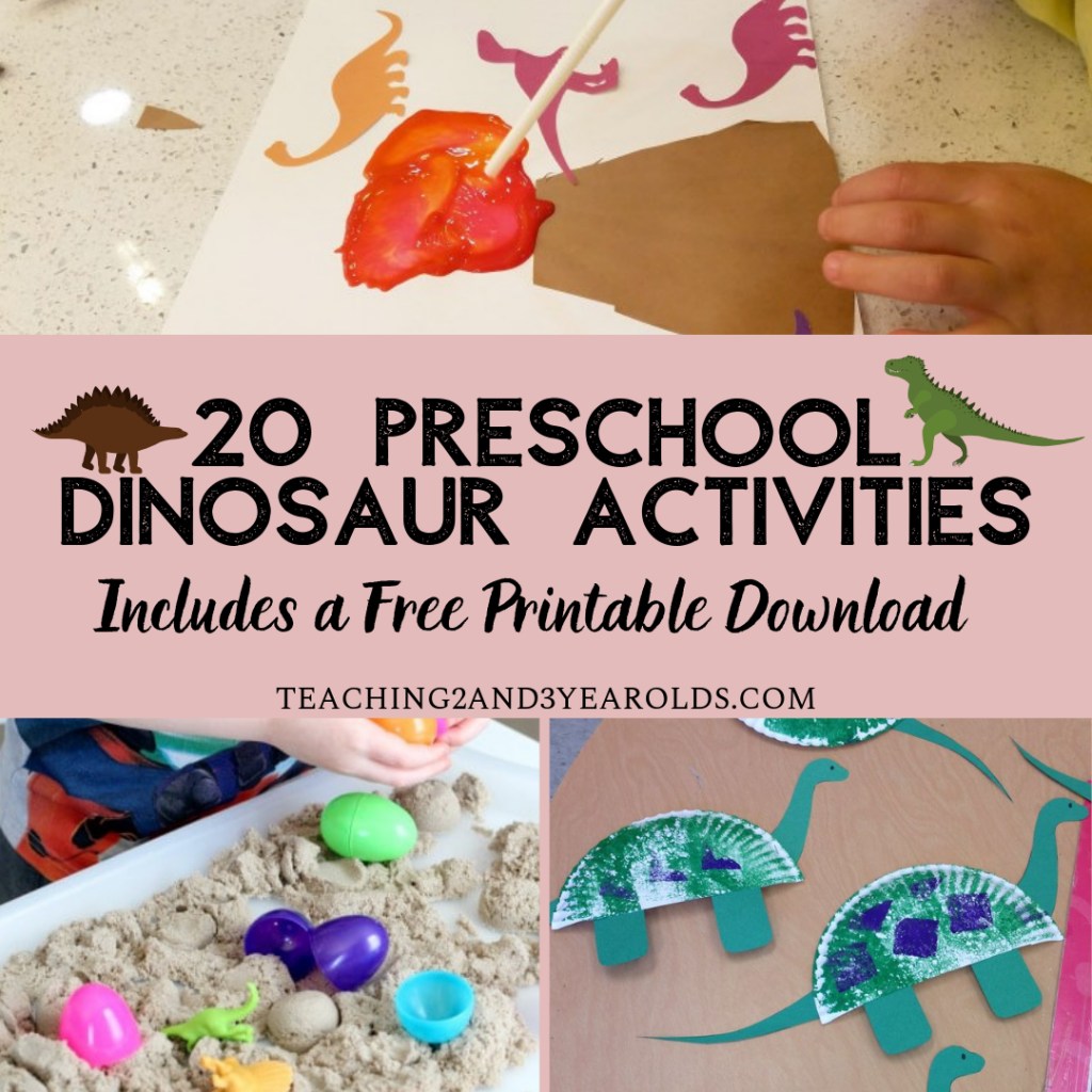 Dinosaur Activity Sheets for Preschool