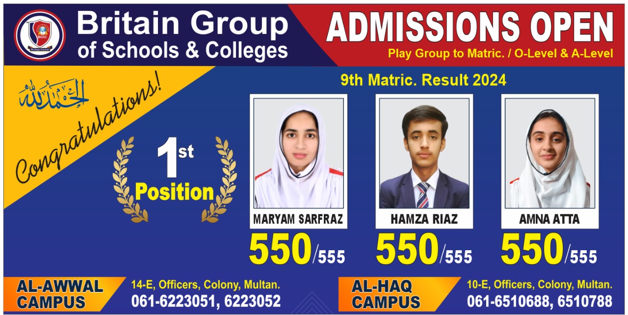 British International School System | Multan