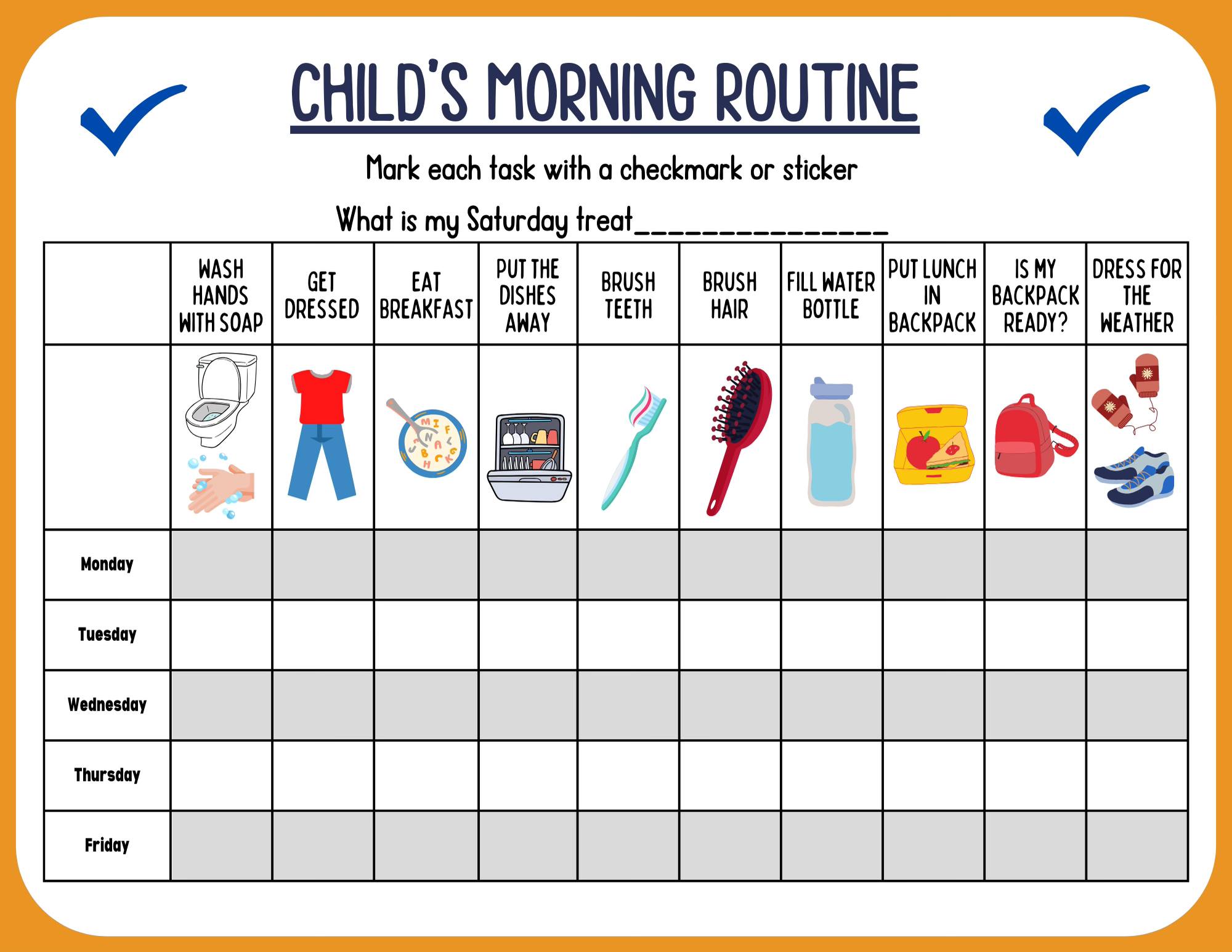 Crandle SEL - Creating a morning routine chart with fun...