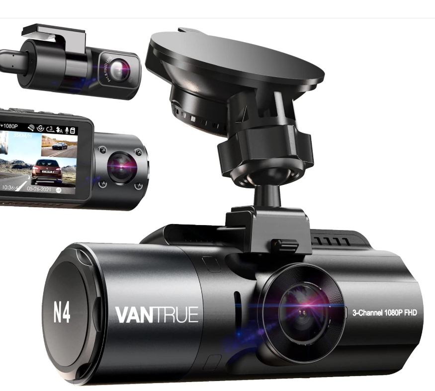 Navitech Carry Case For Vantrue N2 Pro Dash Cam - Shockproof With Pockets For Mount & Charger