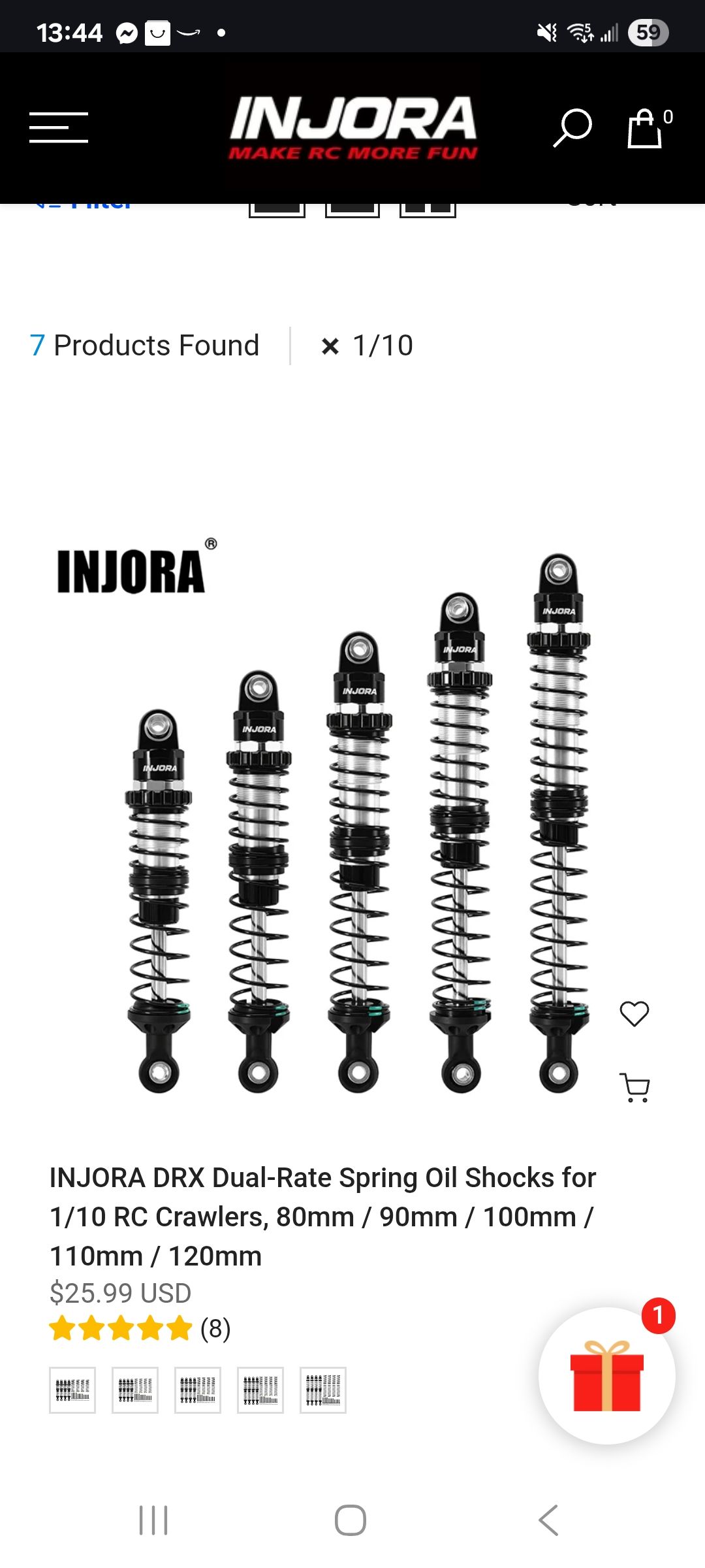 INJORA Pare-Chocs Avant/Arrière Aluminium Chromé Pour FMS FCX10 K10 – Protège La Carrosserie, Look Unique, Montage Facile