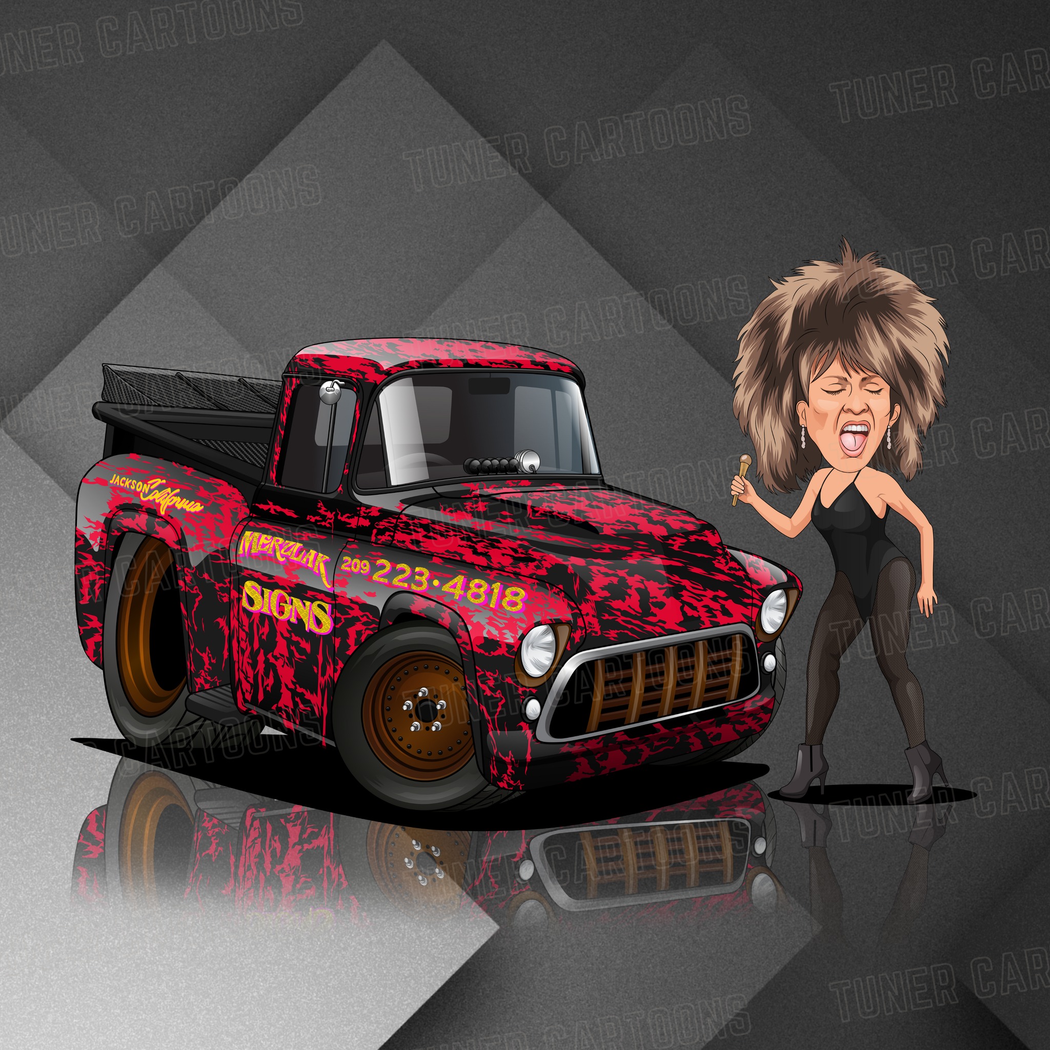 Tuner Cartoons - This custom portrait deserves a... | Facebook