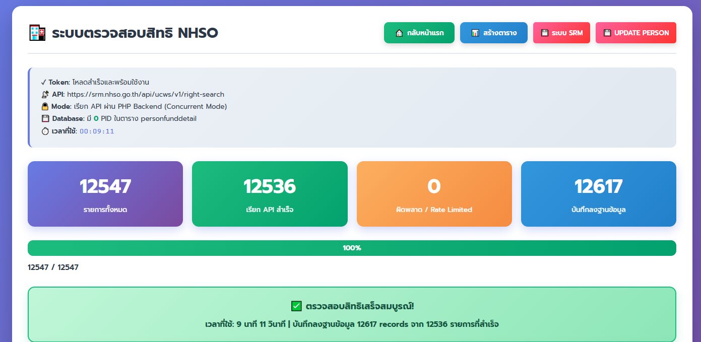 Adisuk Boonploy - ระบบตรวจสอบสิทธิ NHSO จาก SRM-API... | Facebook