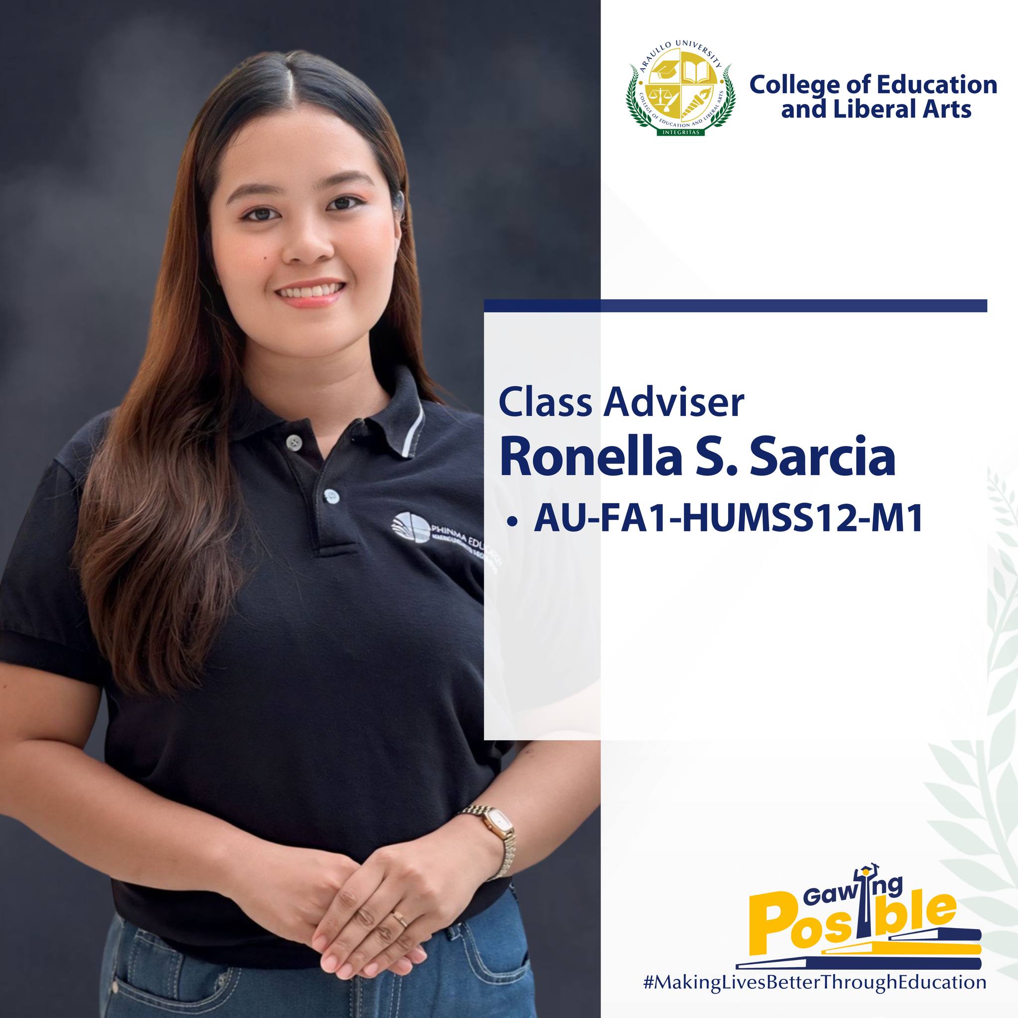 College - Fb link: https://www.facebook.com/ronella.sarcia?mibextid ...