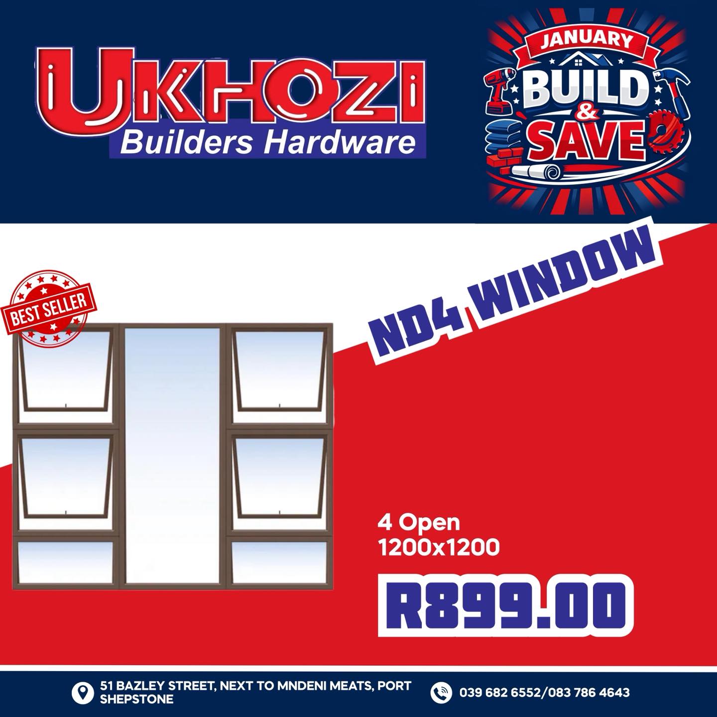 🔧🪟 JANUARY BUILD & SAVE... - Ukhozi Builders Hardware | Facebook