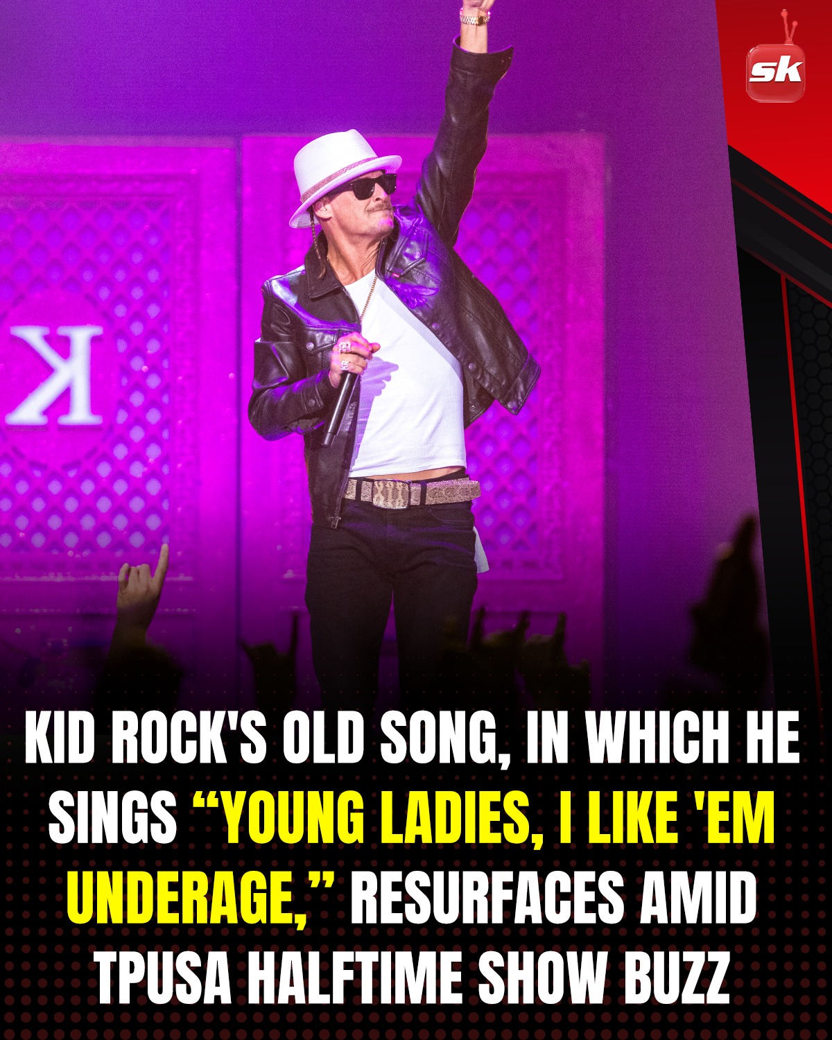 The lyrics of an old song by Kid Rock... - SK Entertainment | Facebook