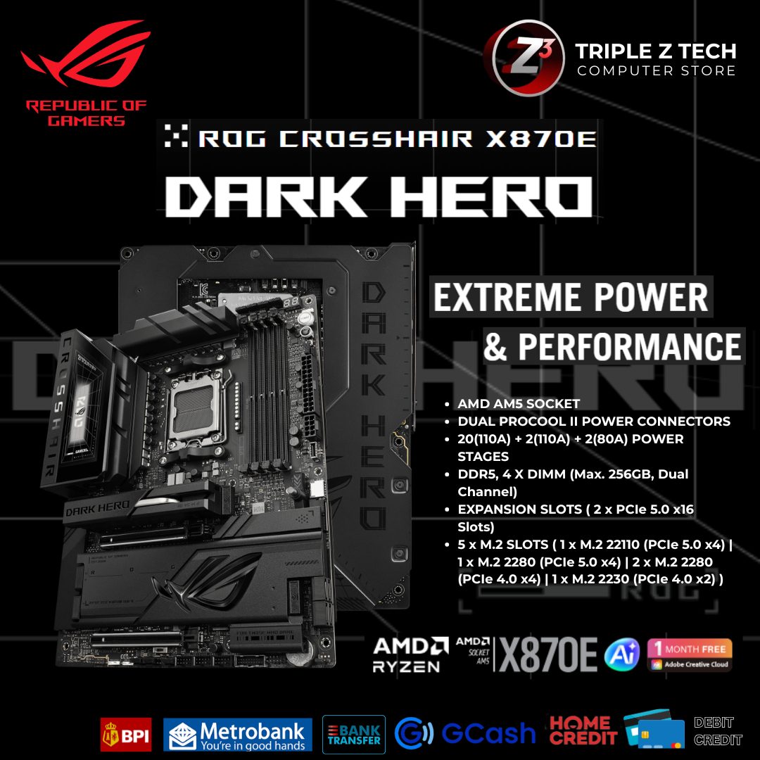 🔥ASUS ROG CROSSHAIR X870E... - Triple Z Tech - Ecoland Branch | Facebook