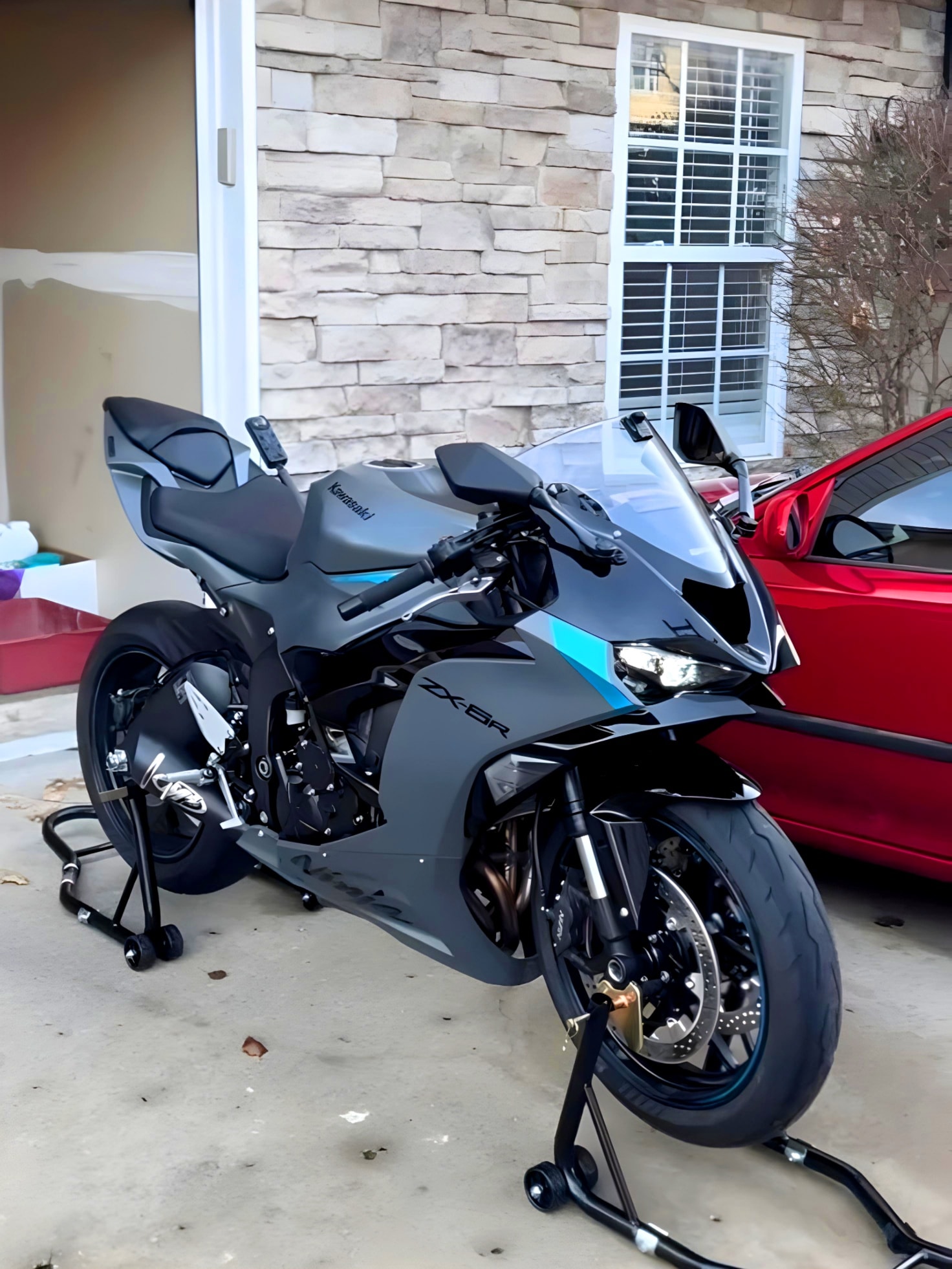 Kawasaki zx6r lovers 🖤🩵