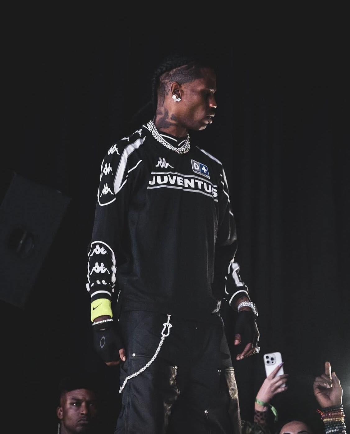 Travis Scott with.. Juventus Football Jersey