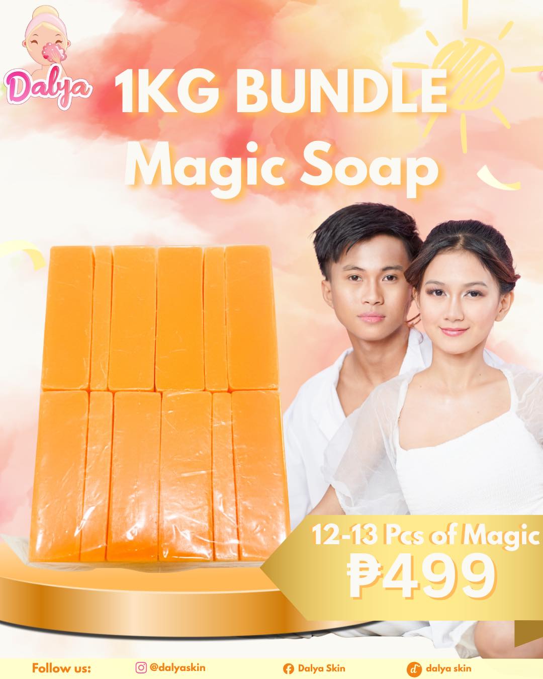 magical glutathione whitening soap philippines YOU ASKED. WE LISTENED. 💖 Finally here – the Magic 1KG Big Bundle! Your favorite soap is now in a BIG TIPID, BIG GLOW UP pack ✨ 10x whitening soaps Dr James Glutathione Injections