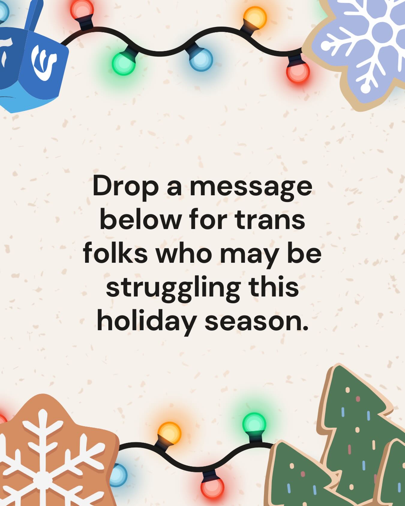Drop a message below! ⬇️ [IMAGE... - Transgender Together | Facebook