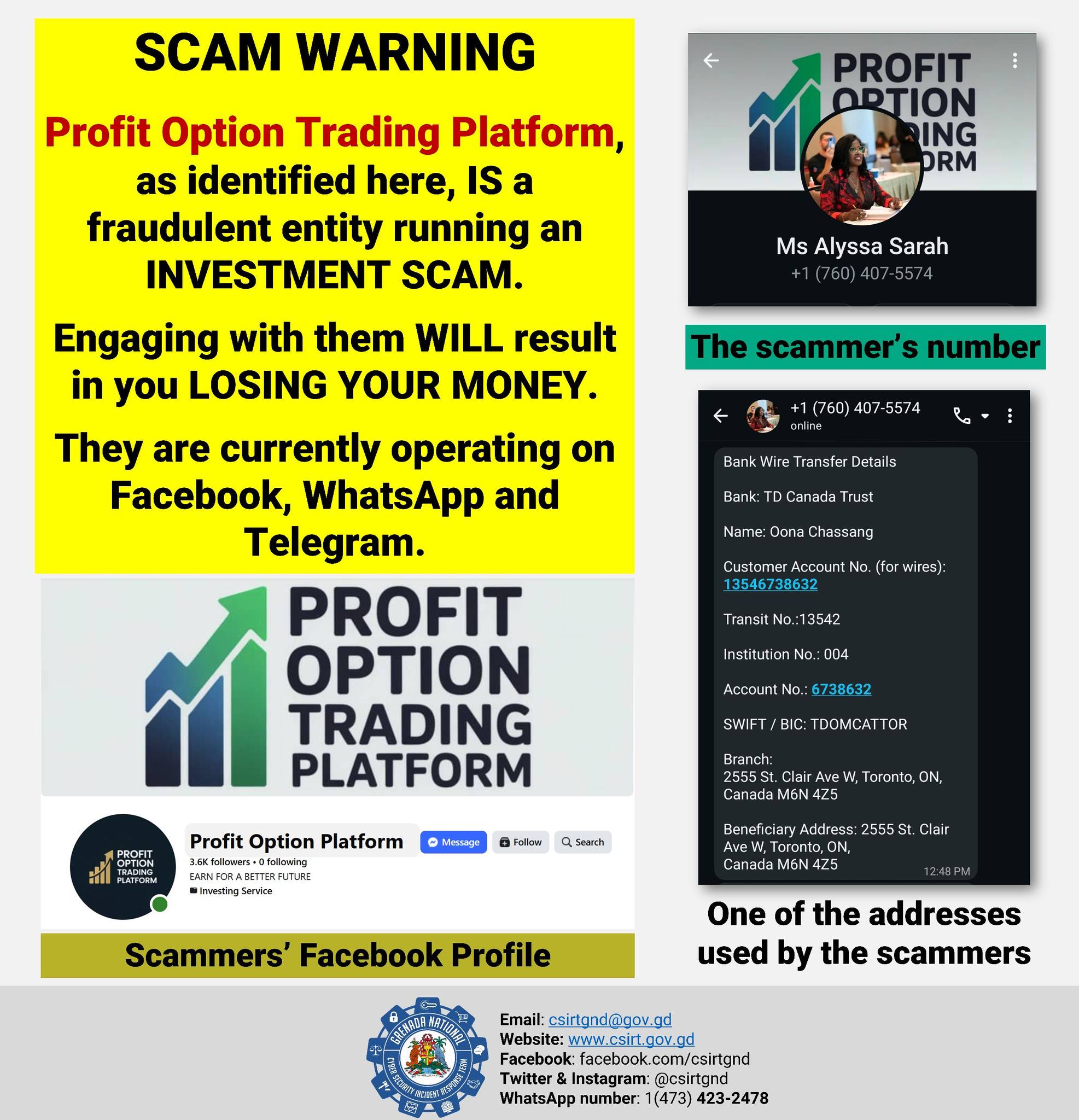Grenada - While there are variations and exceptions, most scams/schemes ...