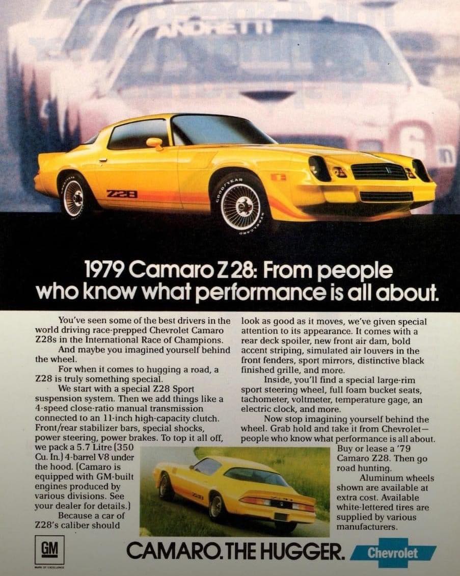 1979 Z-28 actual on the track pace car for the 1979 IROC. 1 of 25
