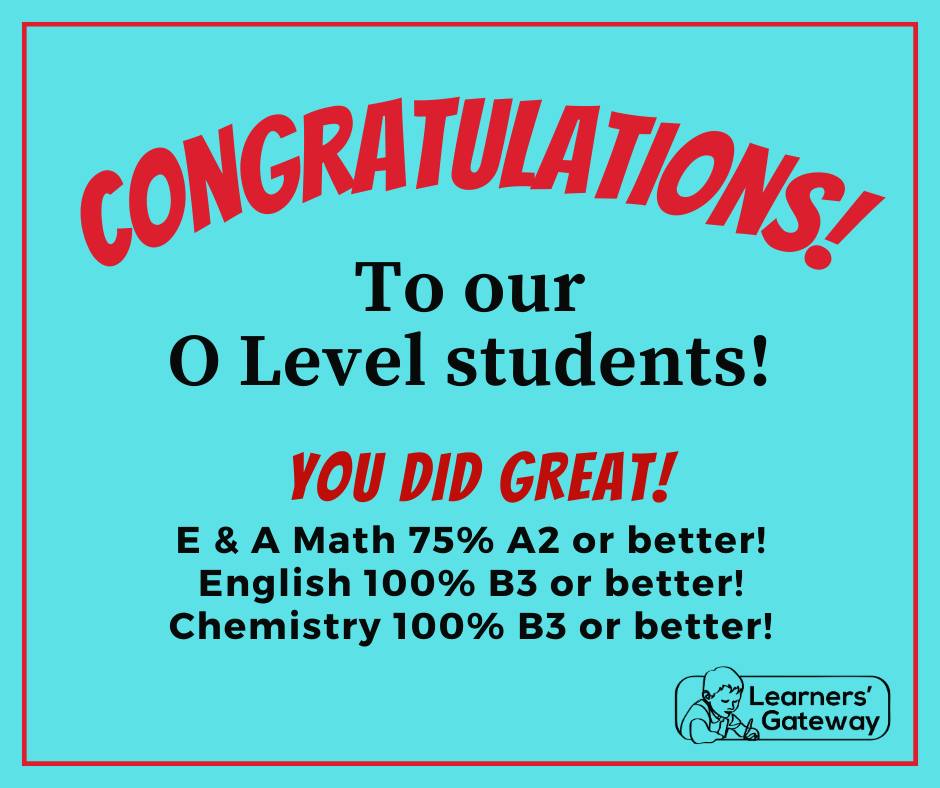 Congratulations to all our O level... - Learners' Gateway | Facebook
