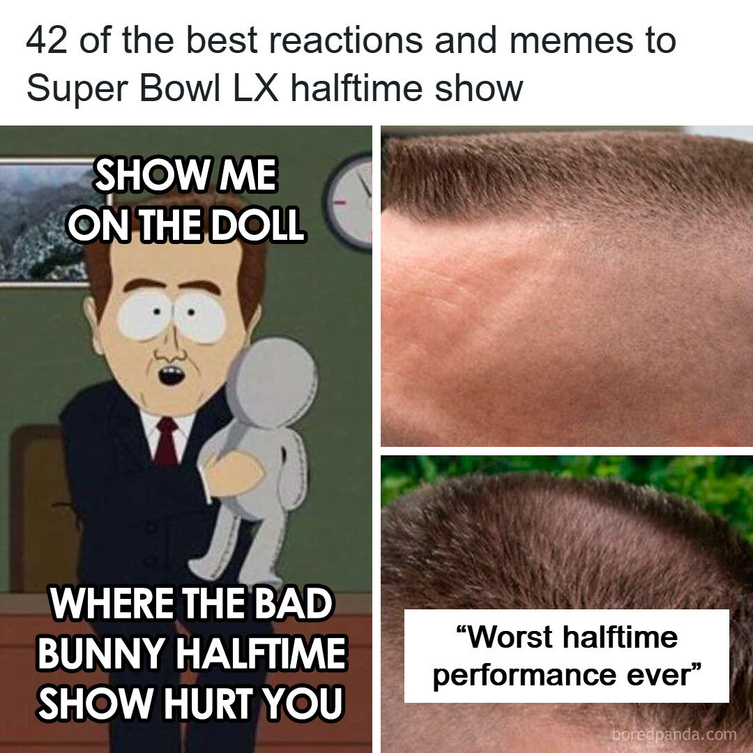 Humor - 42 of the best reactions and memes to Super Bowl LX halftime ...