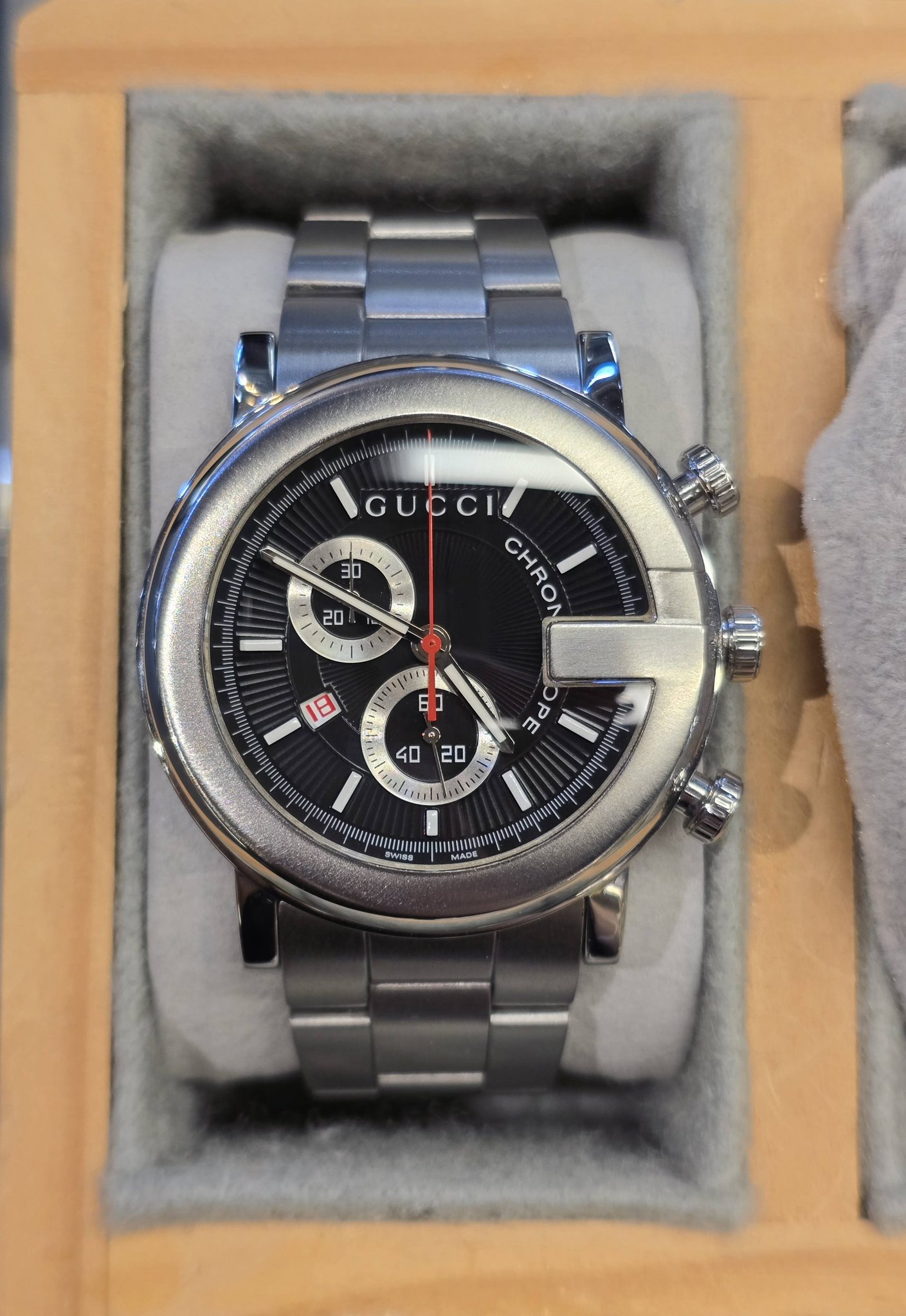 palmmowatch - Gucci G-Chrono 101M Chronograph Black Dial YA101309