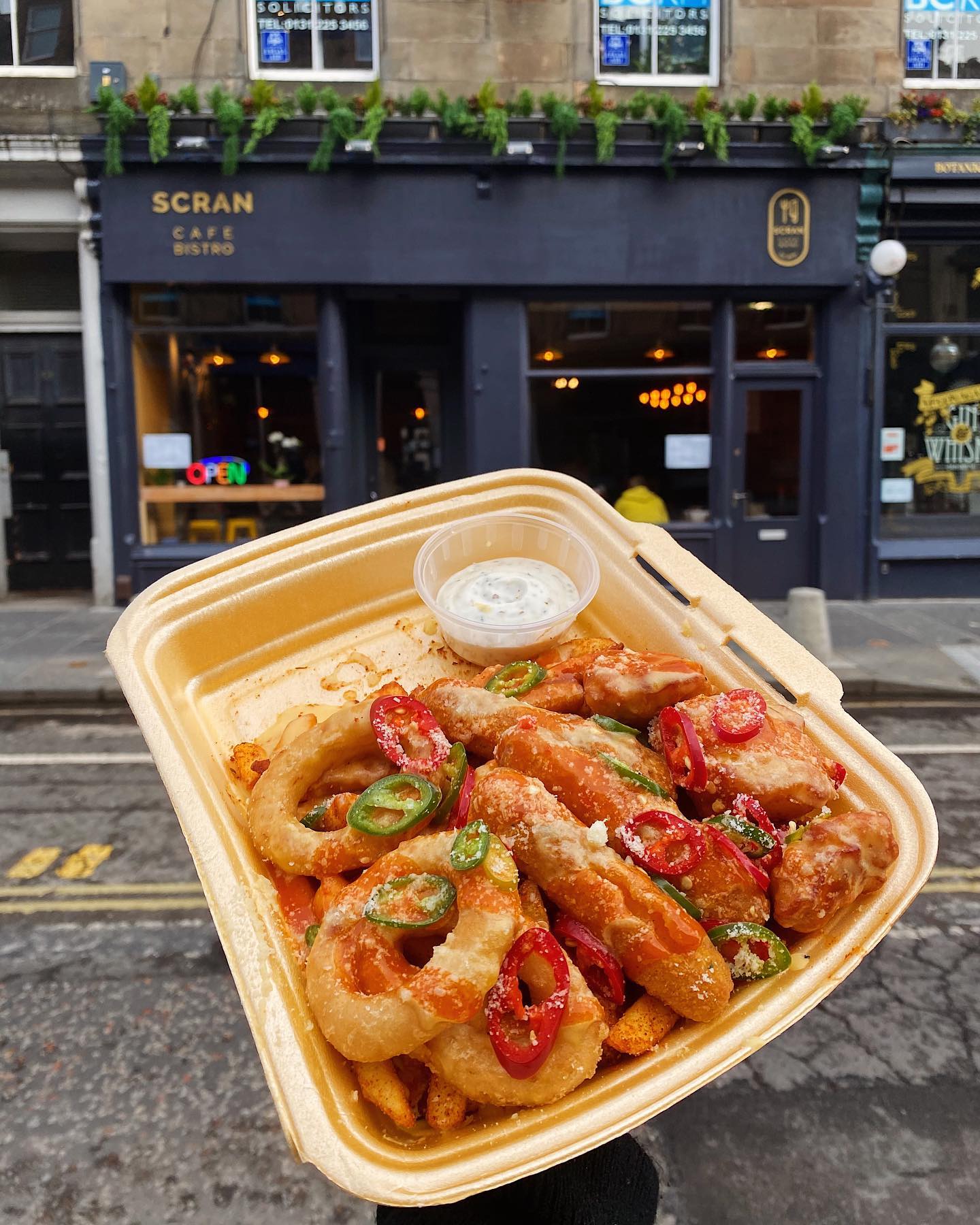 Scran - ‼️THE FEAST BOX‼️ Loaded fries with chicken...