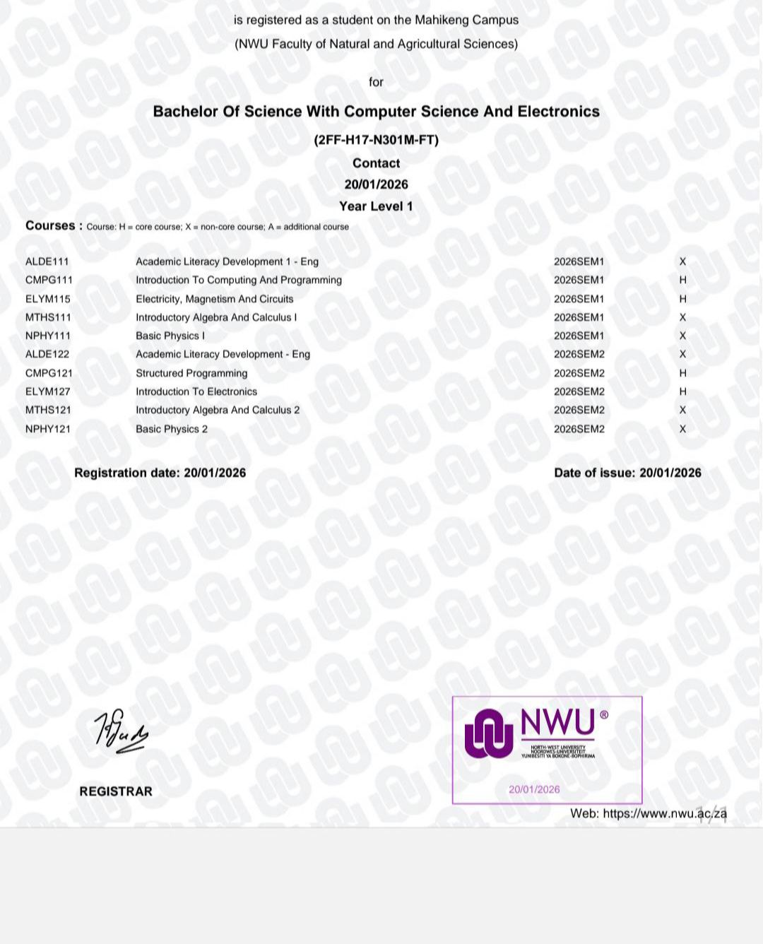 NWU- North West University 2025 Updates | course mate?🥳 | Facebook