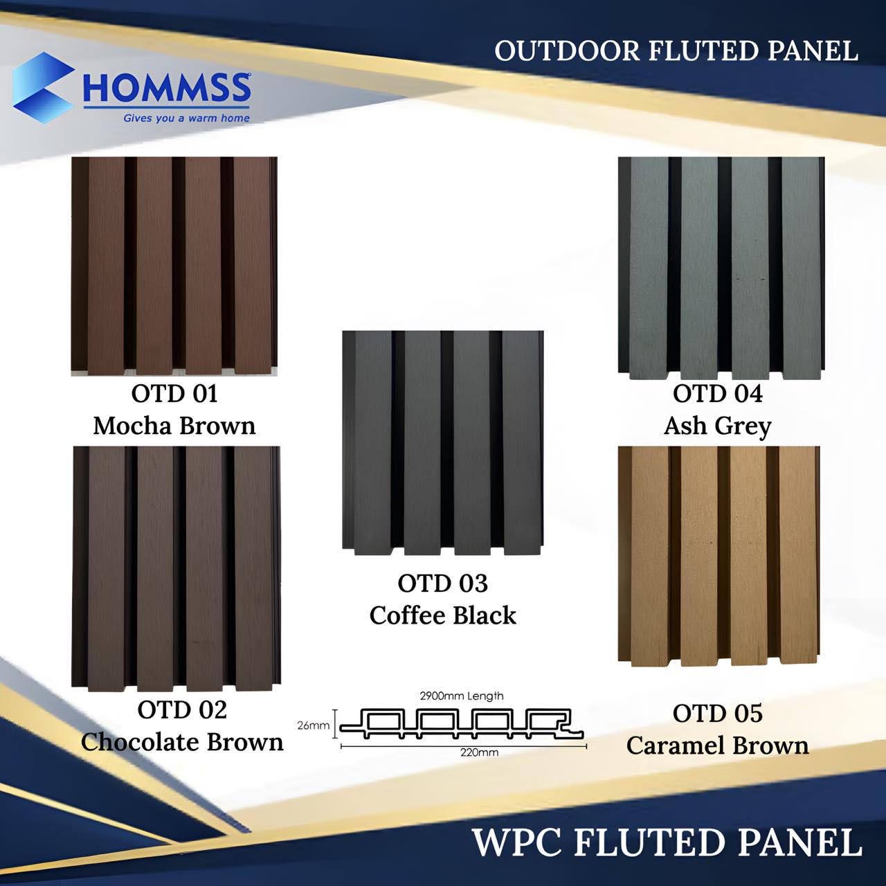 🛖 WPC Outdoor Fluted Wall Panels (OTD... - Hommss TILES CEBU | Facebook