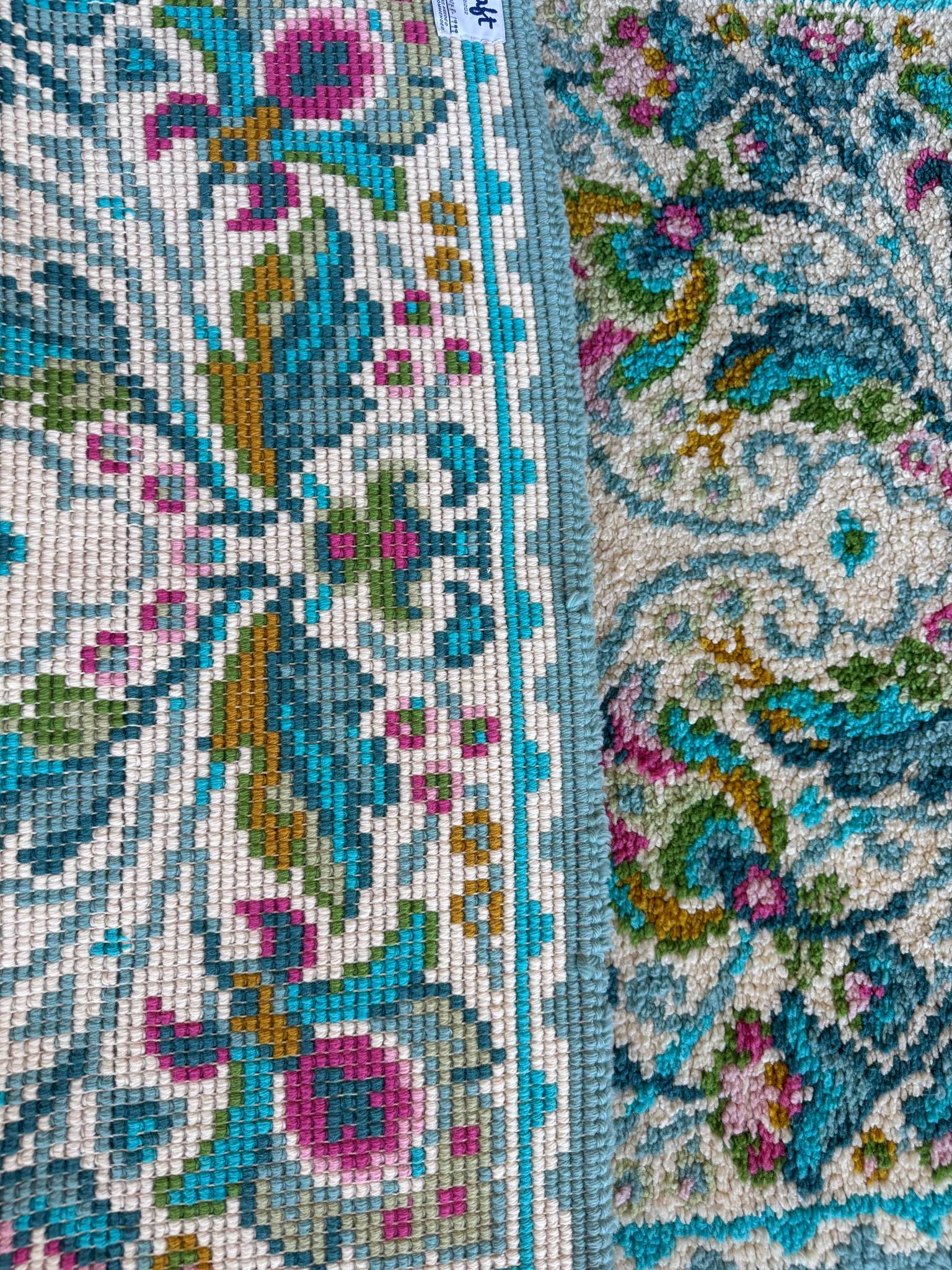 Vintage Handmade Latch Hook Rug, Shillcraft Kit, Signed & Dated 1999 ...