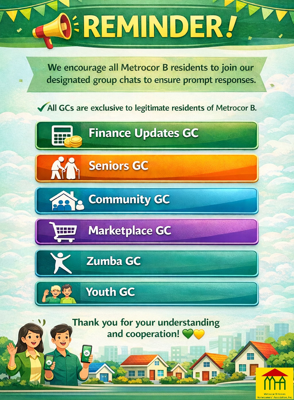 Metrocor-B Homes HOA | Las Piñas