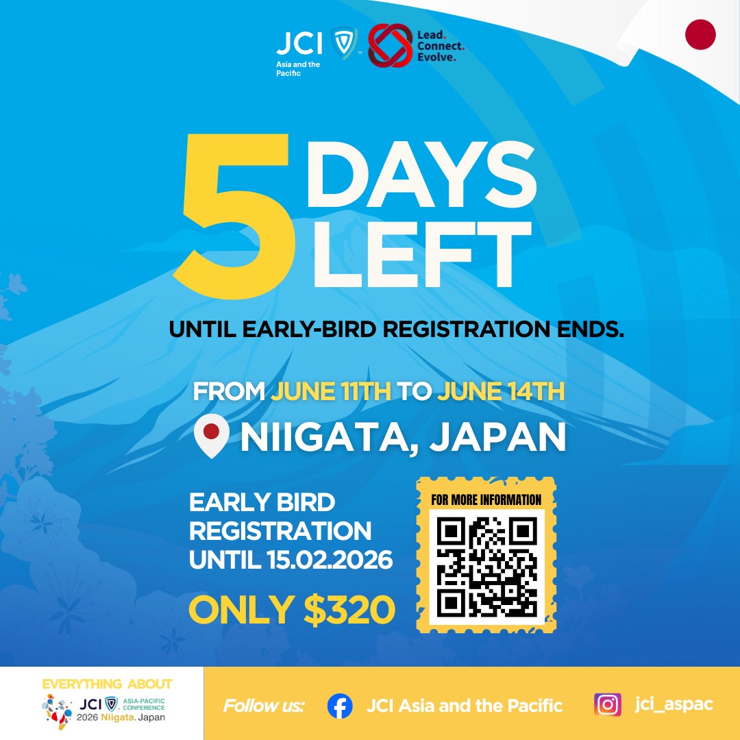 ⏰ 5 days left! One decision. A... - JCI Asia and the Pacific | Facebook