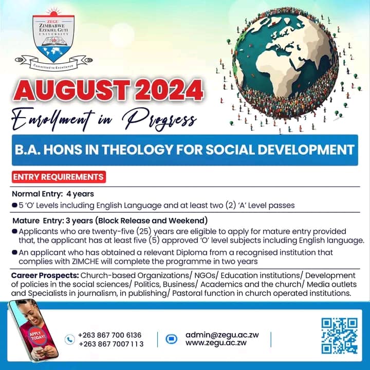 Study At Zimbabwe Ezekiel Guti University