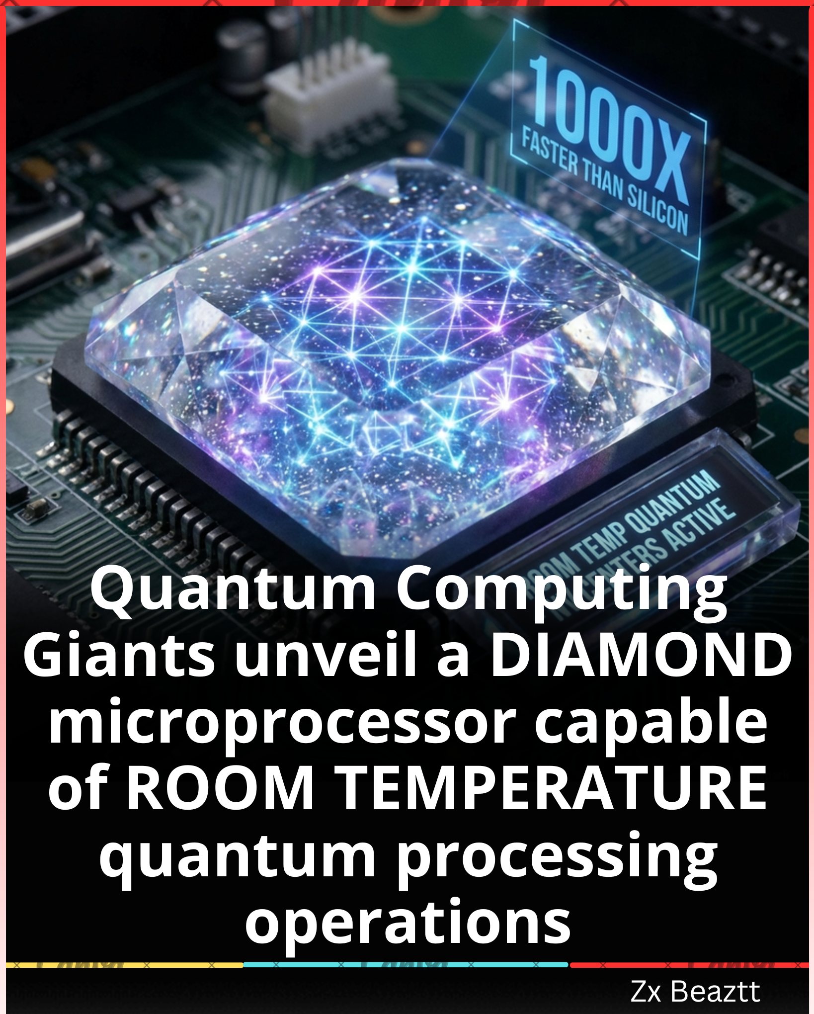 Quantum computer chip uses diamond for stability