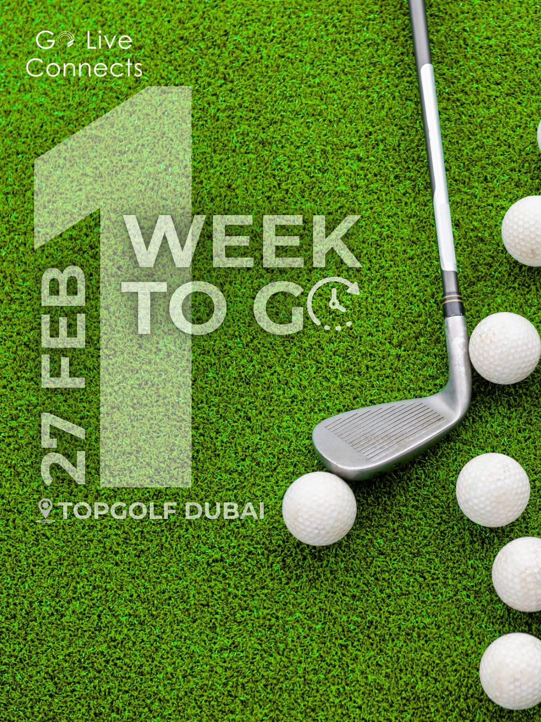 GO LIVE DUBAI - 🏌️ The countdown is ON! ⏰ Just 1 WEEK TO... | Facebook