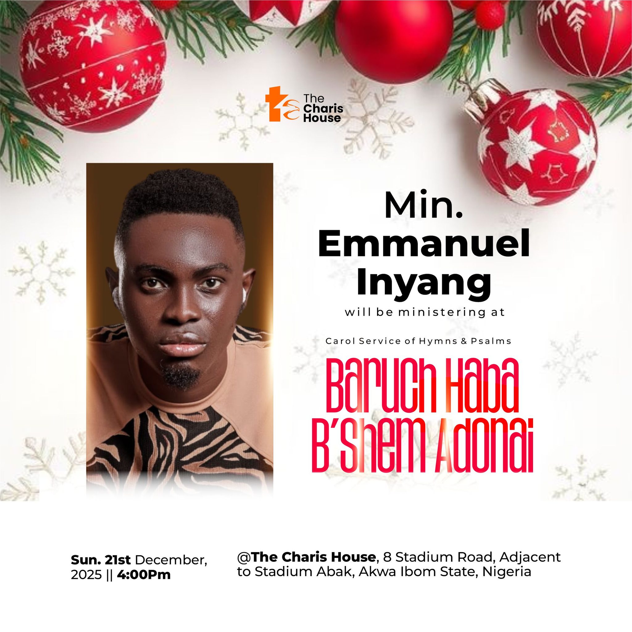 The CharisHouse - Meet Pastor Emmanuel Inyang!! A gospel recording ...