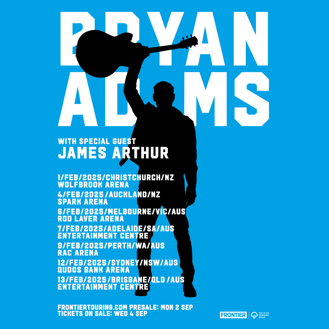 Bryan Adams announces 2026 tour dates in all continents