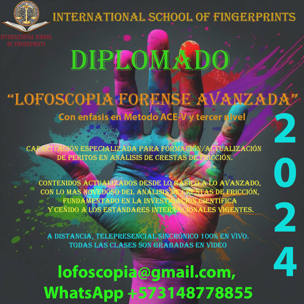 INTERNATIONAL SCHOOL OF FINGERPRINTS,... - Lofoscopia Forense