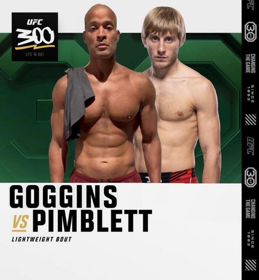 MMA - Official for UFC 300! Goggins vs Pimblett #paddypimblett # ...