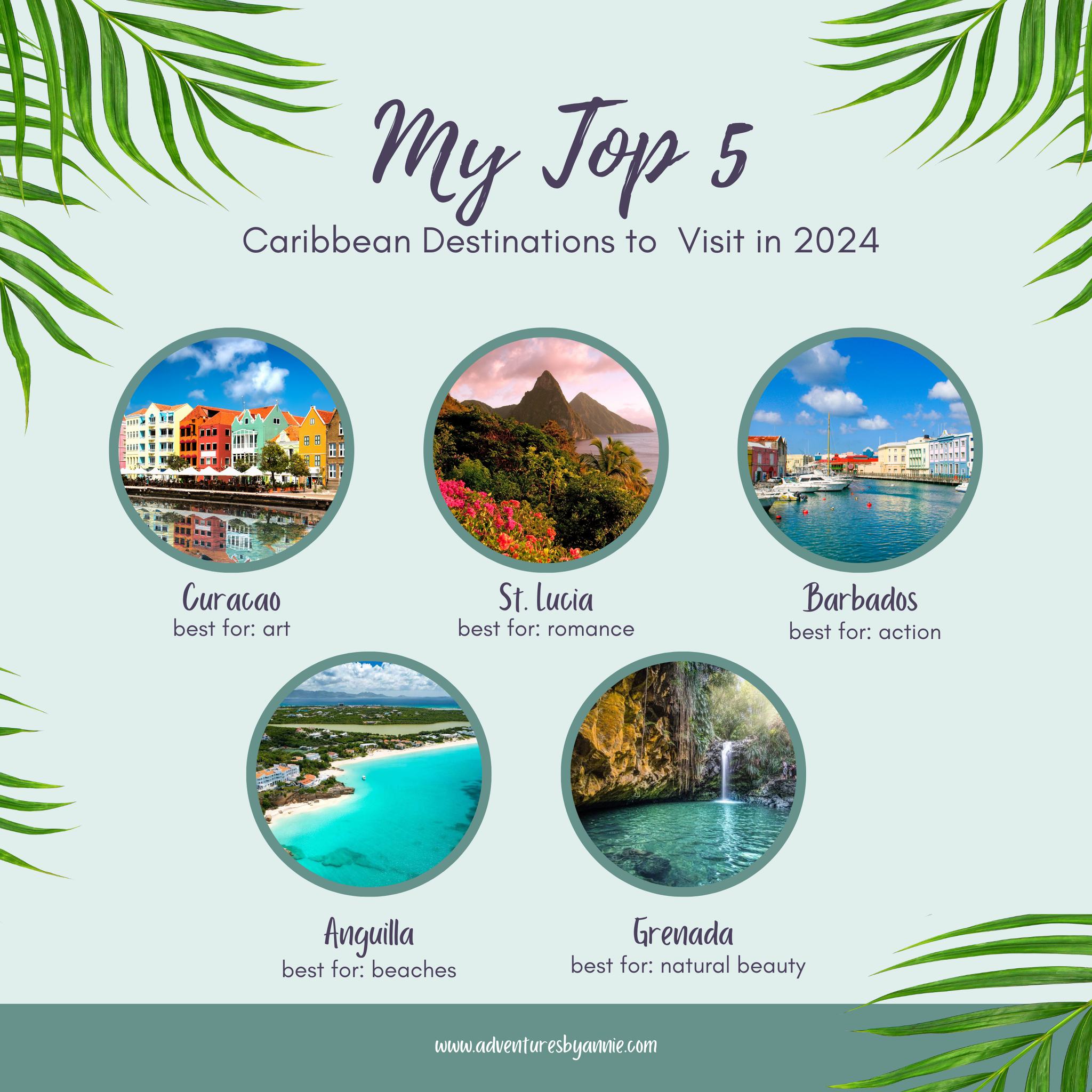 Here are 5 of the best Caribbean Islands to visit in 2024! Every island ...