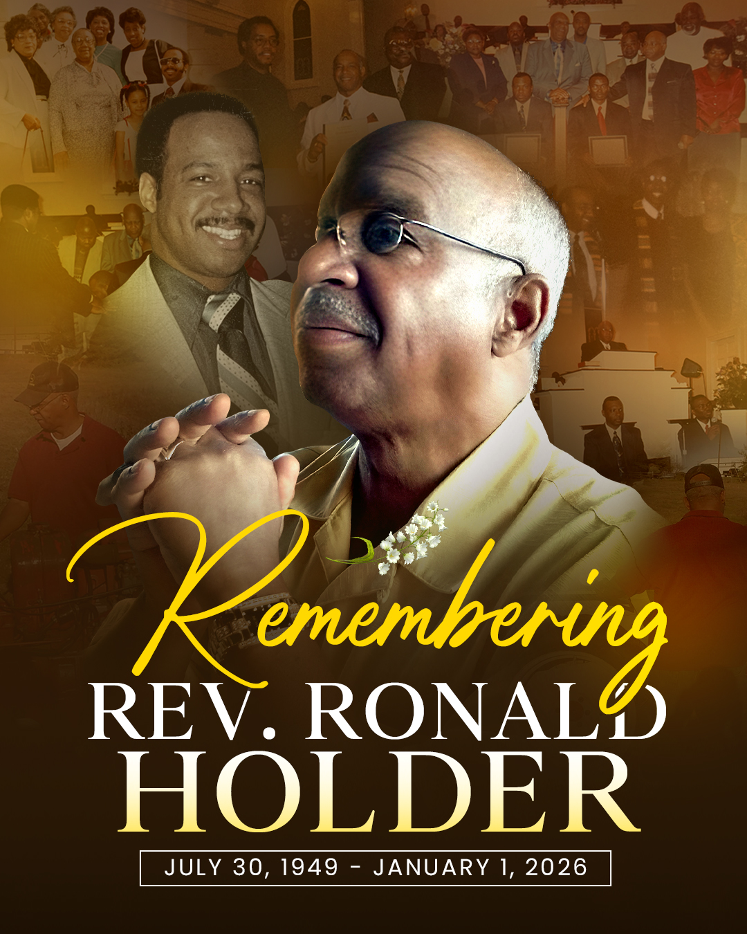 Clay - Today we honor the life and legacy of our beloved Rev. Ronald ...