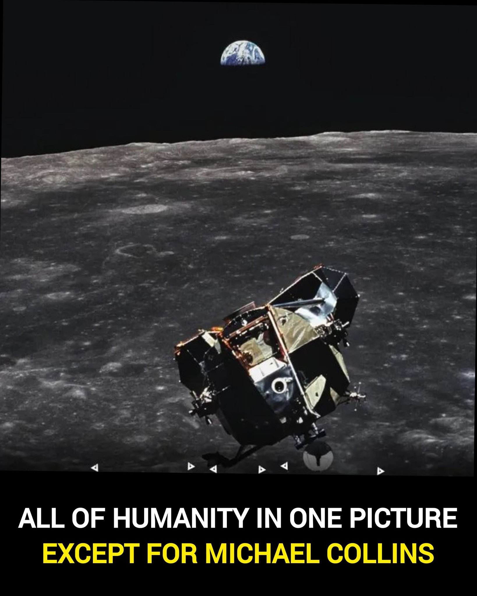 Apollo 11's Michael Collins in a reflective moment