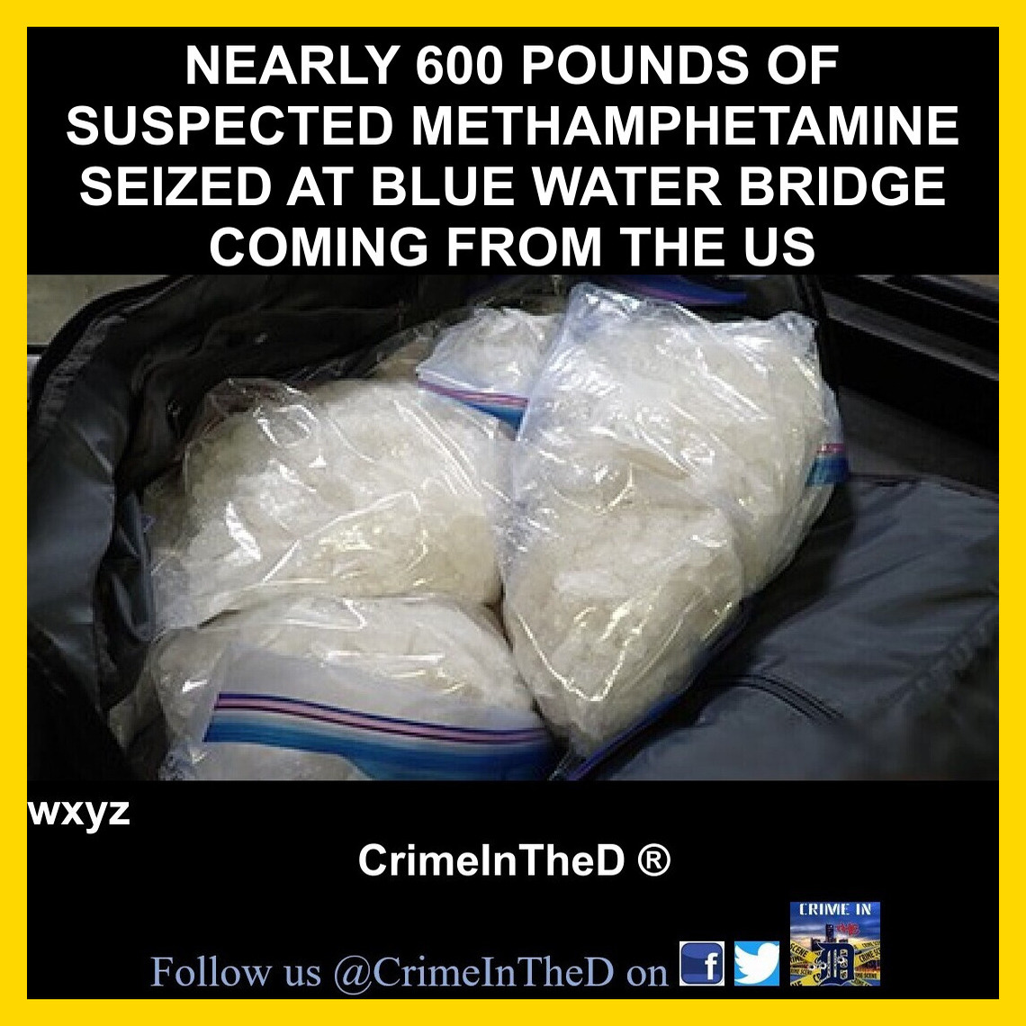 Crime-Watch-America - Nearly 600 pounds of suspected methamphetamine ...