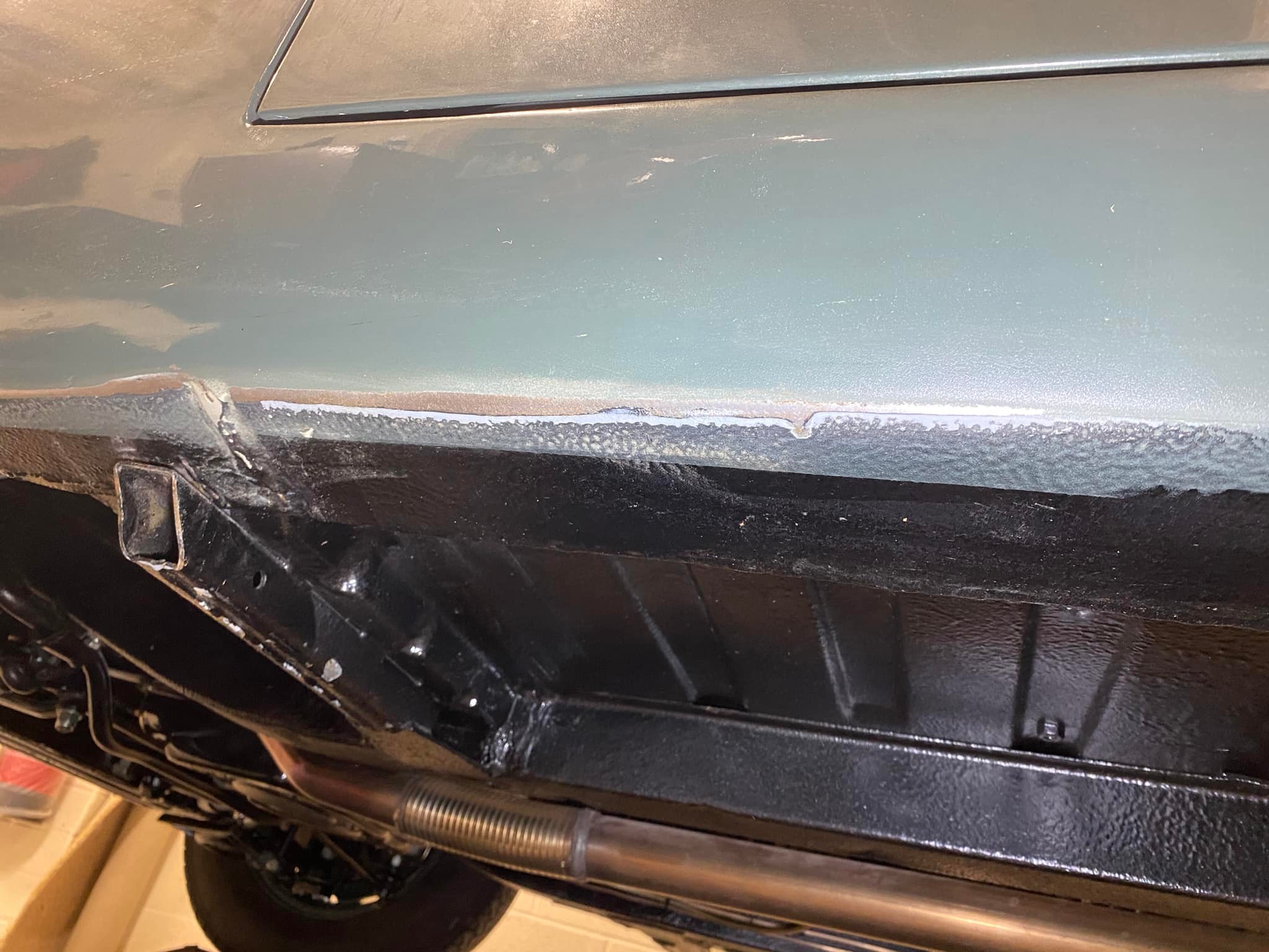 1962 - Surface rust sanded away before rust converter was applied to ...