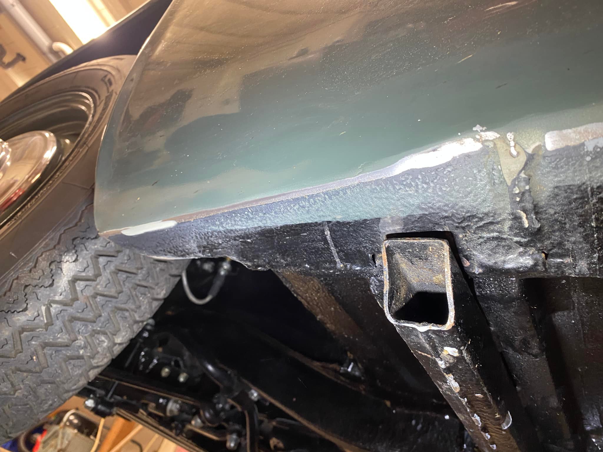 1962 - Surface rust sanded away before rust converter was applied to ...