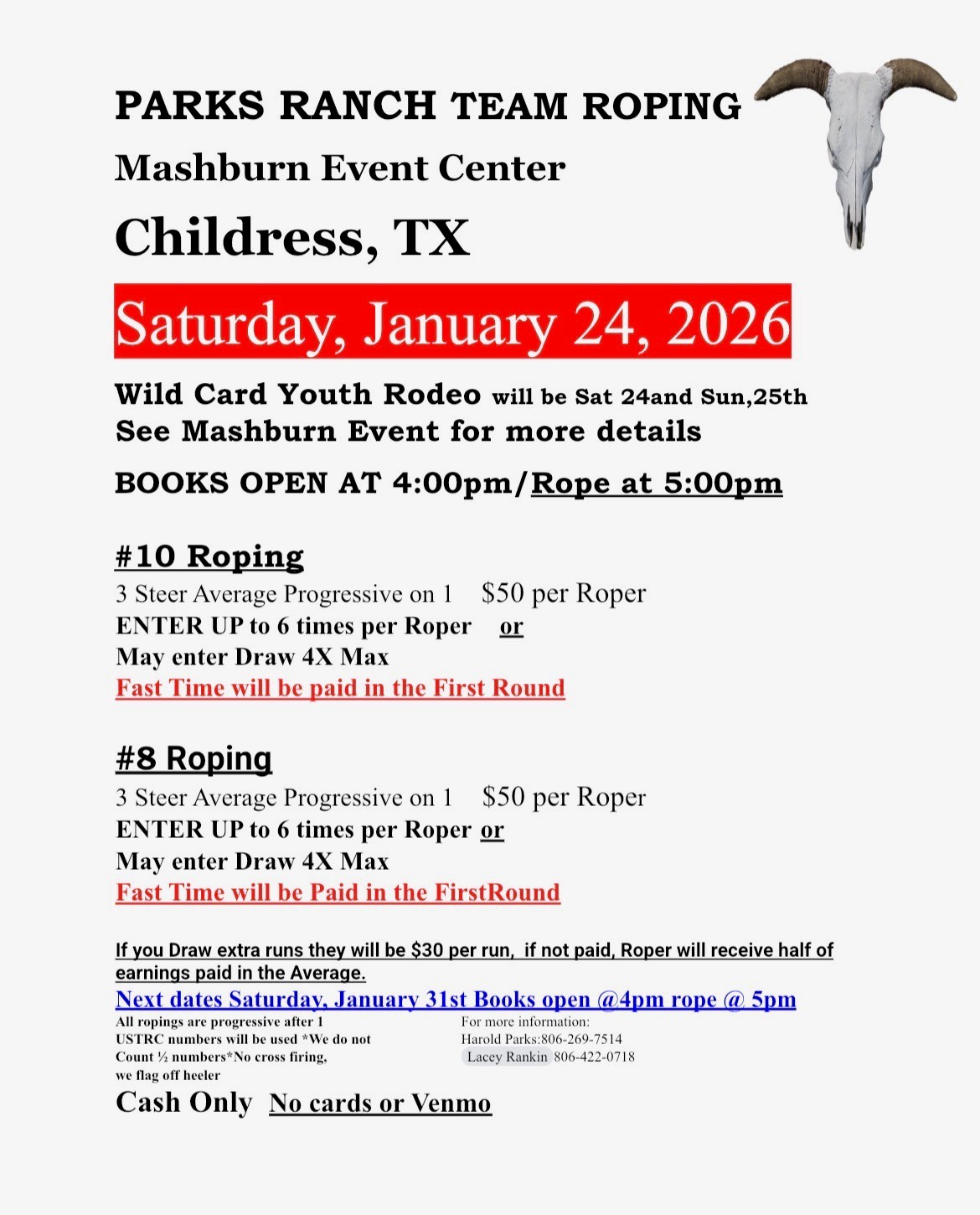 Wild Card Youth Rodeo | Childress TX